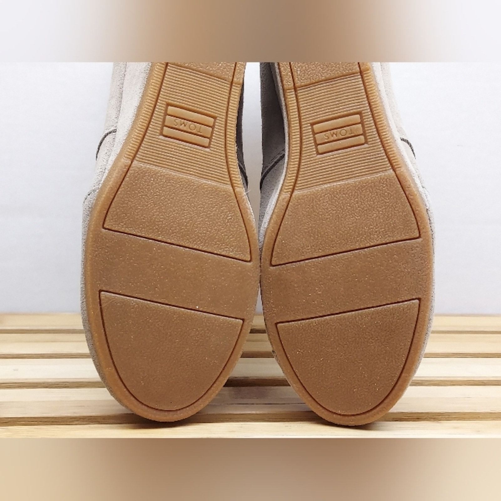 Toms TOMS Womens Beige Kala Wedge Ankle Booties Size 10 Size US 10 / IT 40 - 11 Thumbnail