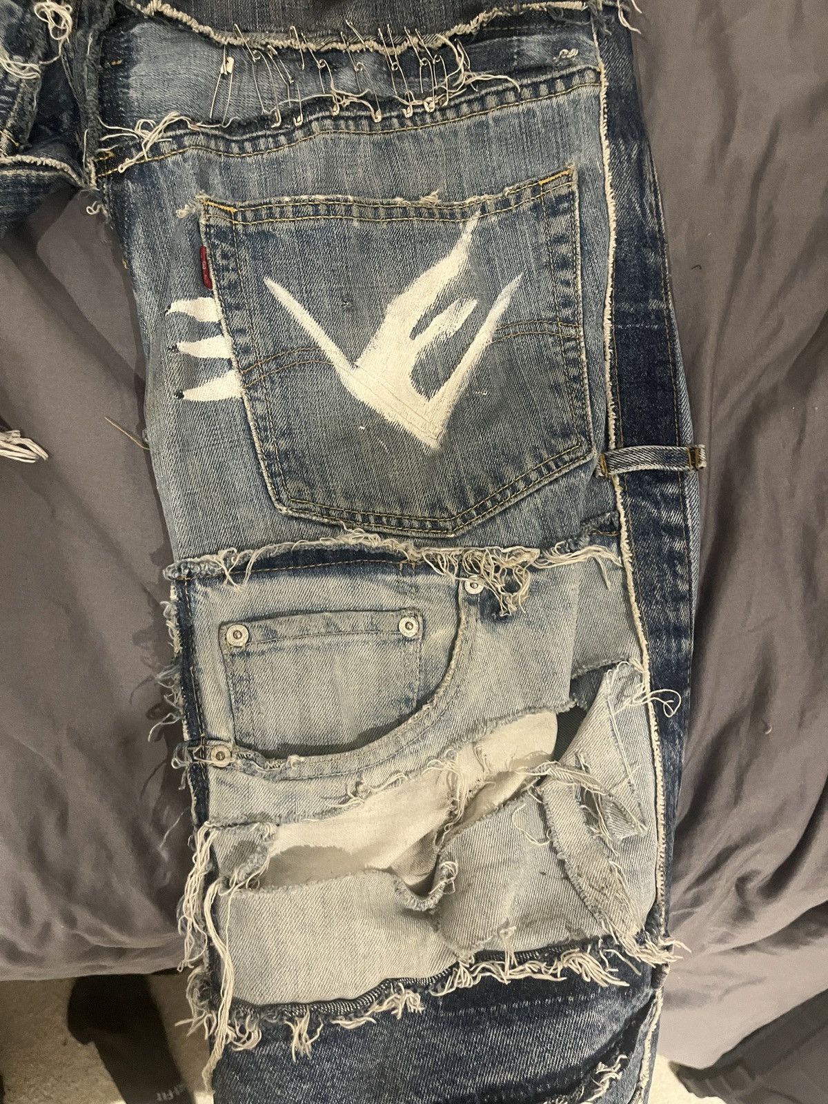 Levi's × Vintage CUSTOM DENIM LEVI’S JEANS Size US 32 / EU 48 - 5 Thumbnail