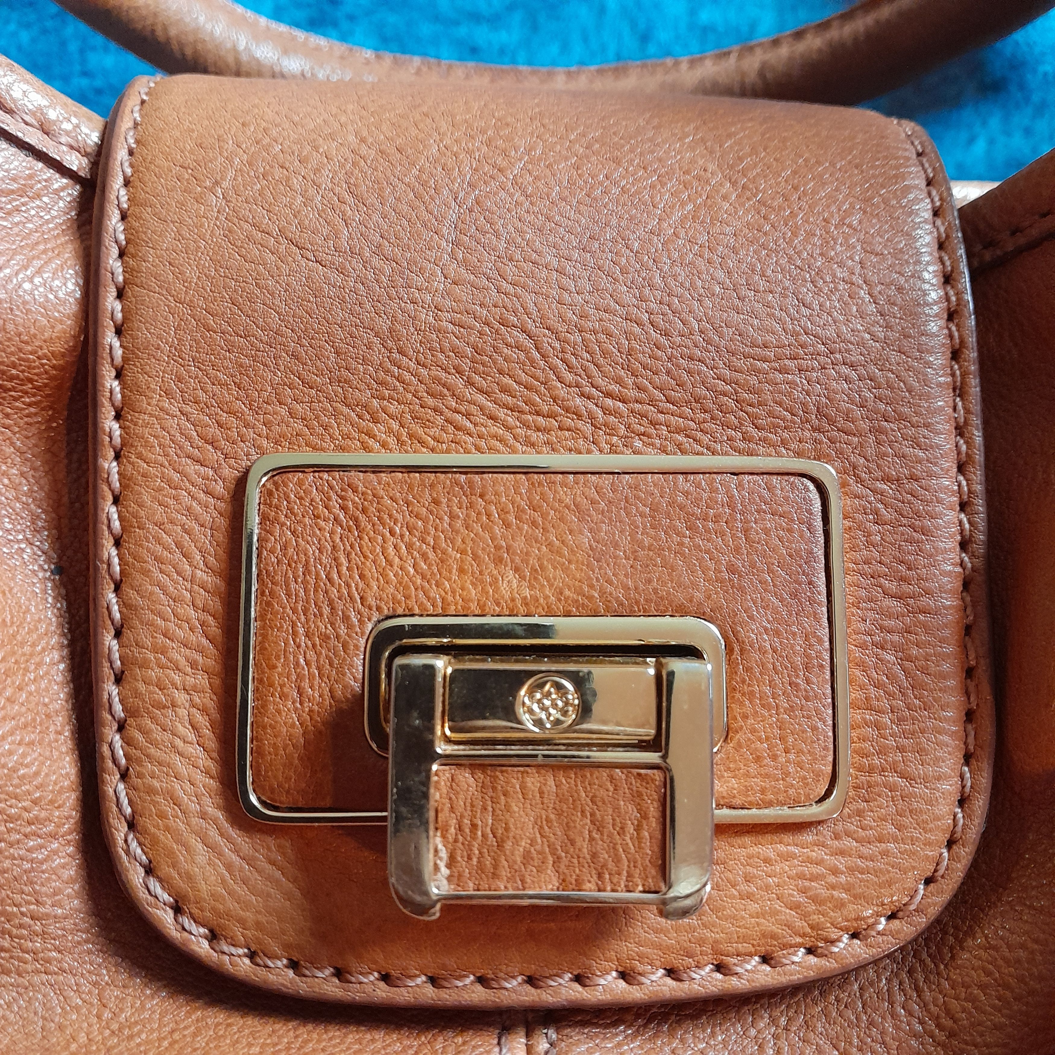 Other Antonio Melani Tan Leather Satchel Handbag Size ONE SIZE - 6 Thumbnail