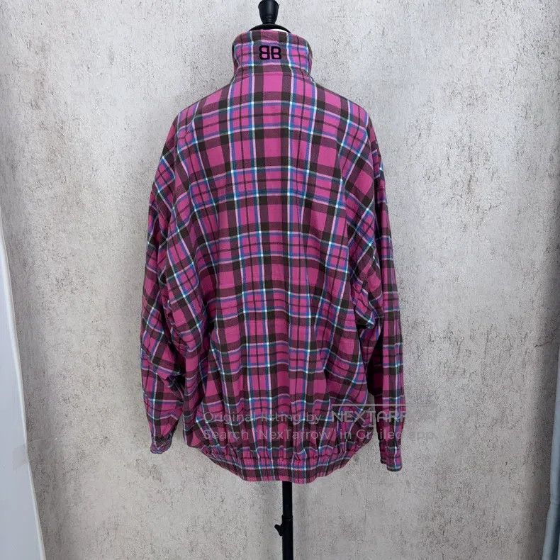 Balenciaga Balenciaga Pink Tartan Jacket Size XS / US 0-2 / IT 36-38 - 5 Thumbnail