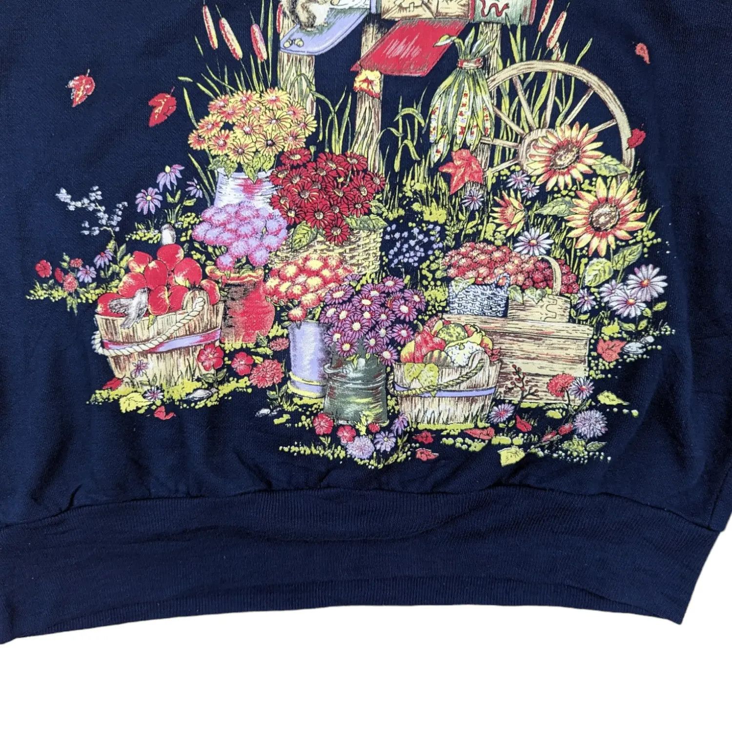 Vintage Vintage 90's BASIC EDITIONS Full Image Holiday Sweatshirt Size M / US 6-8 / IT 42-44 - 7 Thumbnail