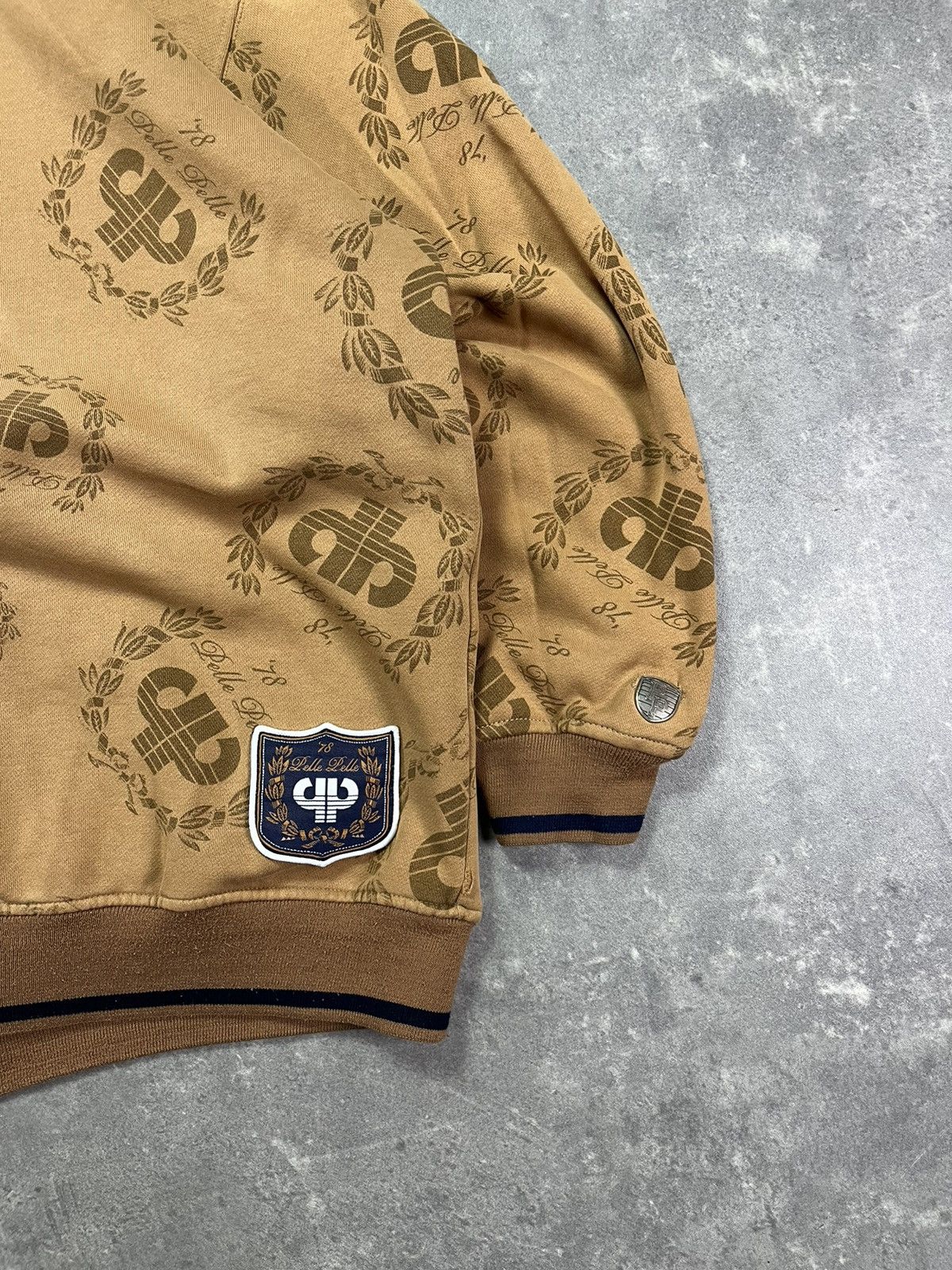 Pelle Pelle 00s Pelle Pelle Embroidered Multilogo Baggy Heavy Zip Hoodie Size US XXL / EU 58 / 5 - 15 Thumbnail