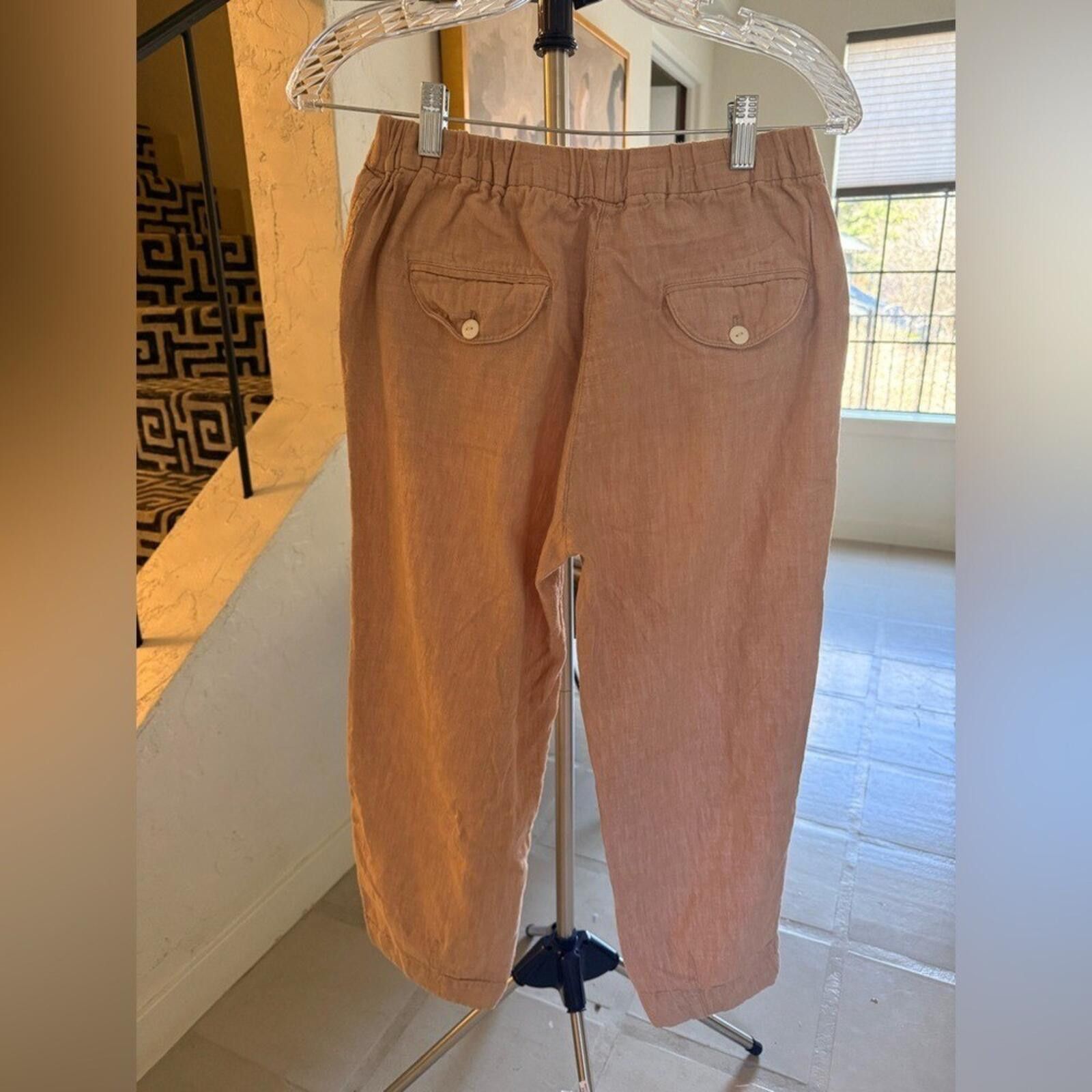 Free People Free People $168 Desert Heat Pants Dune XS Linen Blend Size 26" / US 2 / IT 38 - 6 Thumbnail