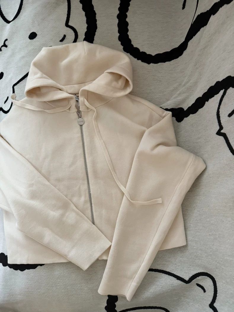 LOEWE Embossed logo wool coat