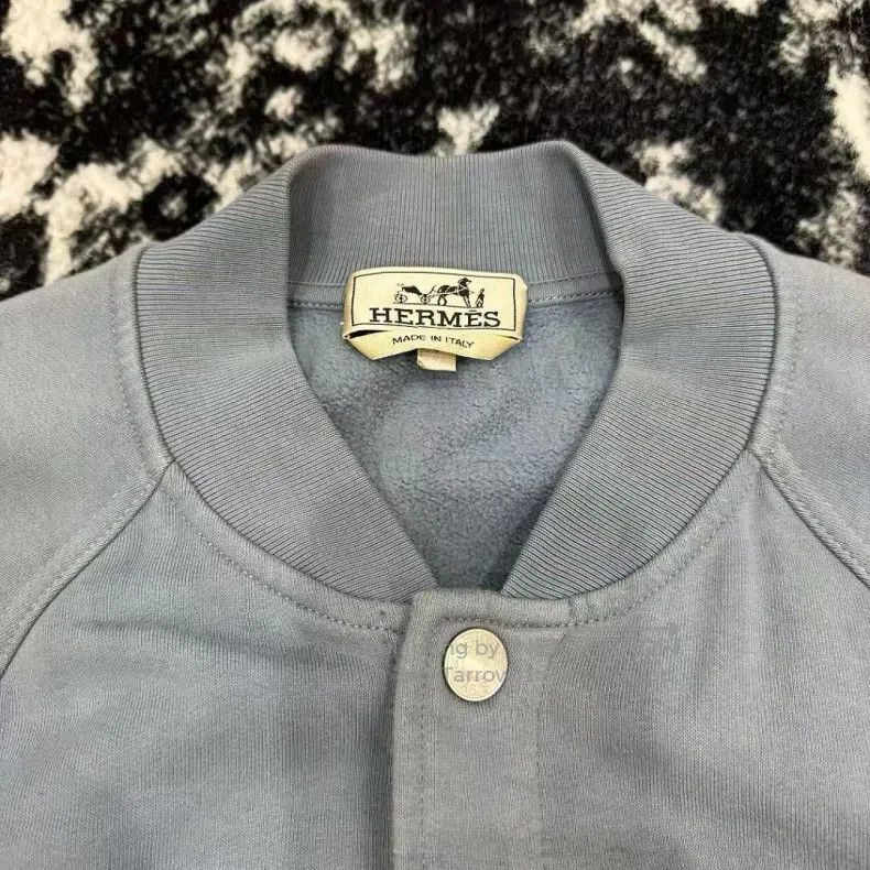Hermes Hermes Logo Letter Patch Single Breasted Long Sleeve Jacke Size US L / EU 52-54 / 3 - 3 Thumbnail