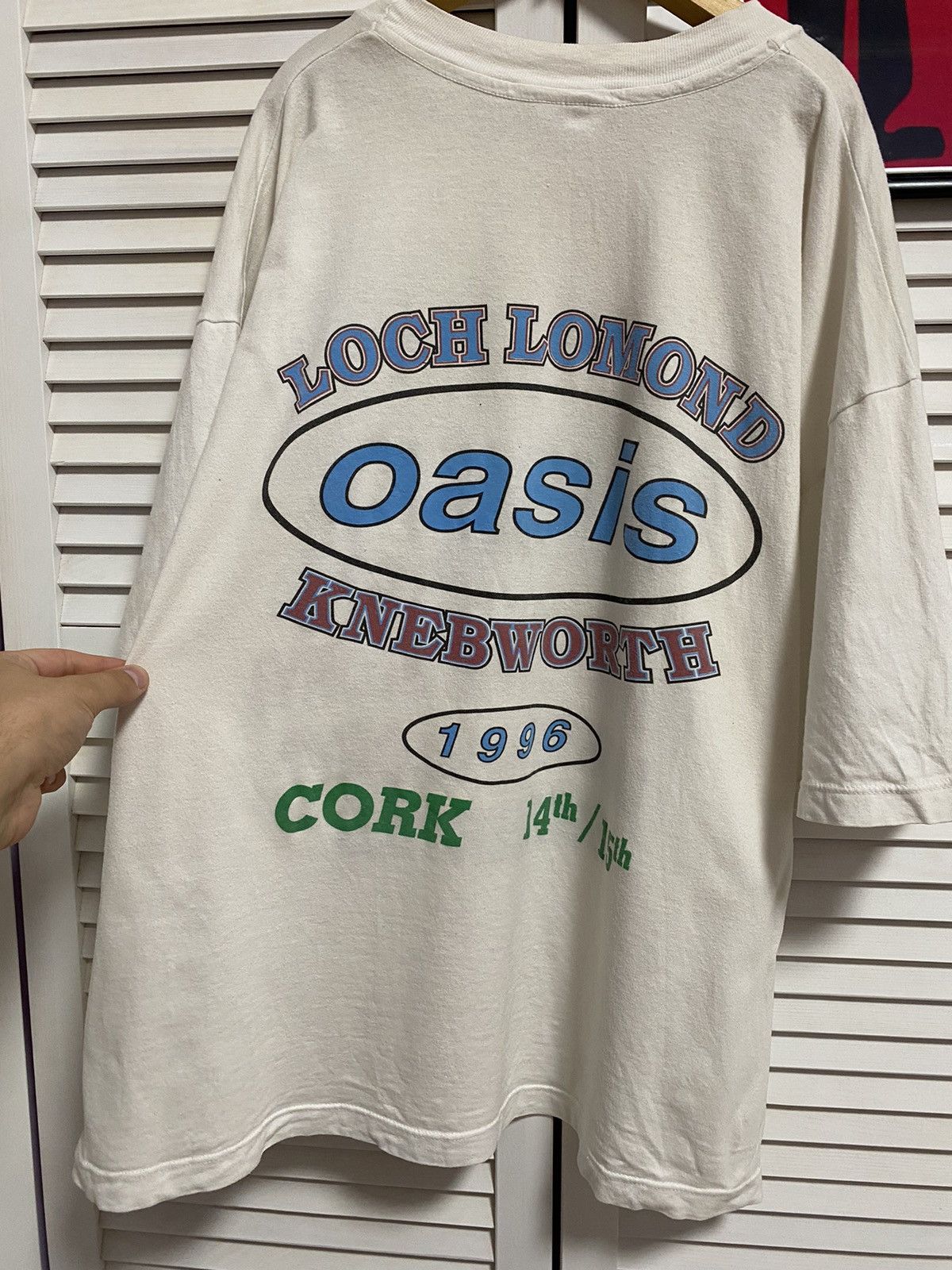 Rap Tees Vintage 1996 Oasis Tour T-Shirt Loch Lomond Knebworth Story Size US XL / EU 56 / 4 - 7 Thumbnail