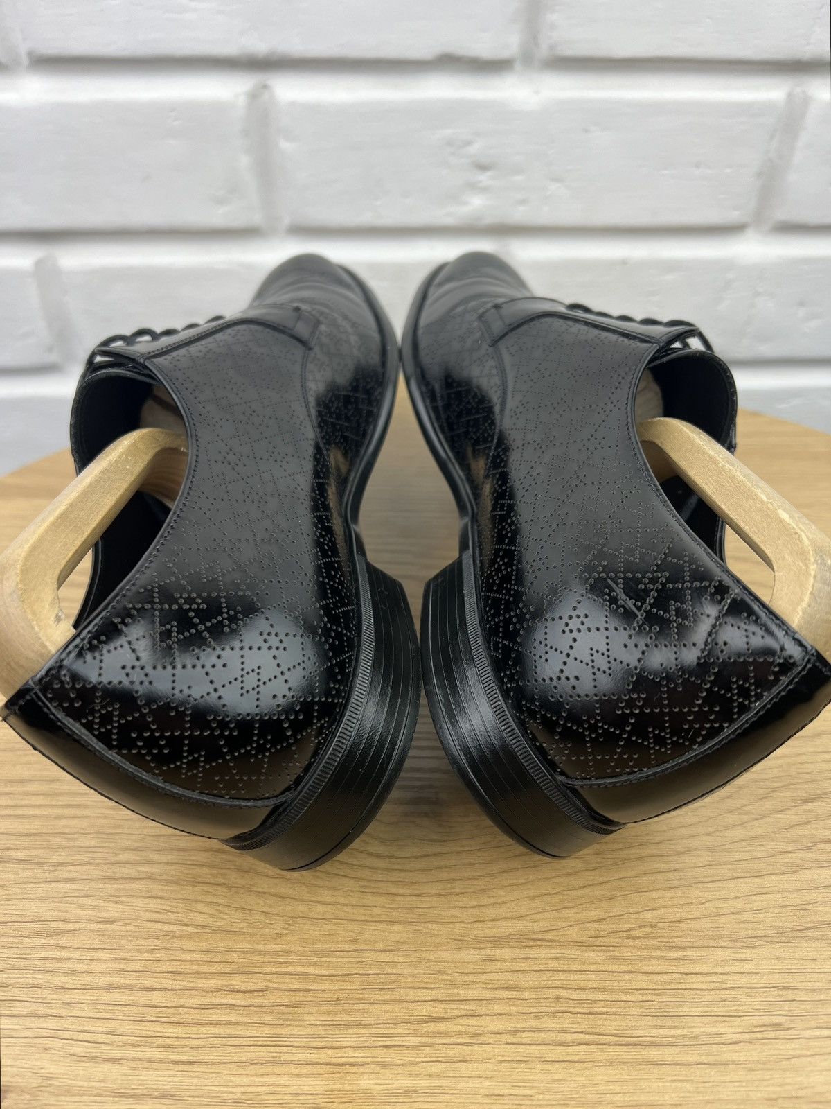 Prada PRADA MILANO Derby Leather Shoes Pattern Black Men’s Size US 8.5 / EU 41-42 - 9 Thumbnail