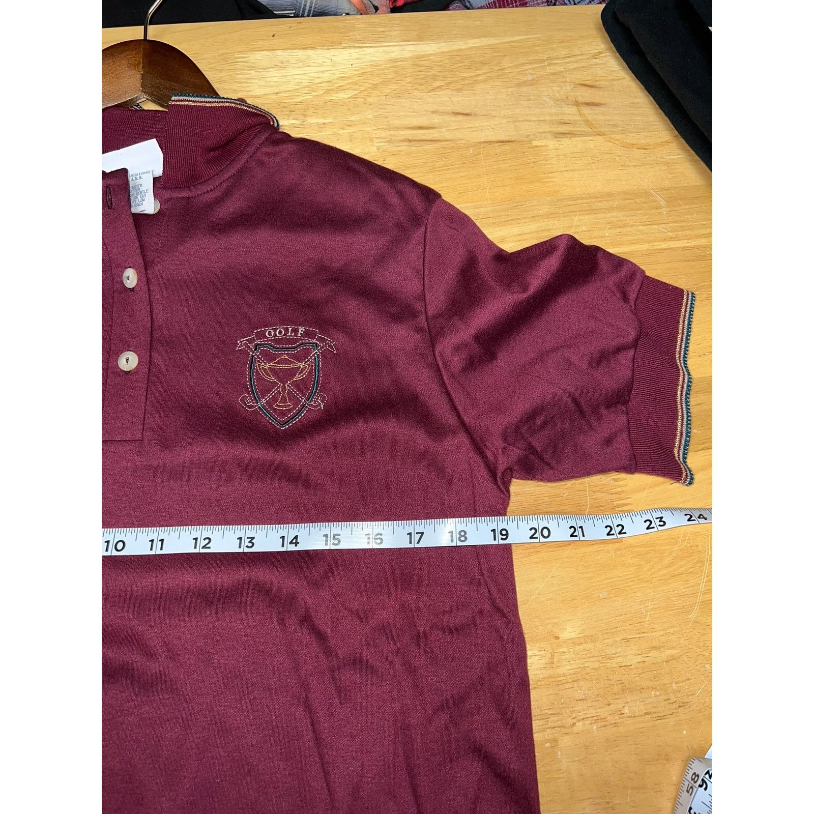Vintage Vintage Golf Polo Shirt Golfing Daylyn USA Made Red Medium Size US M / EU 48-50 / 2 - 8 Thumbnail