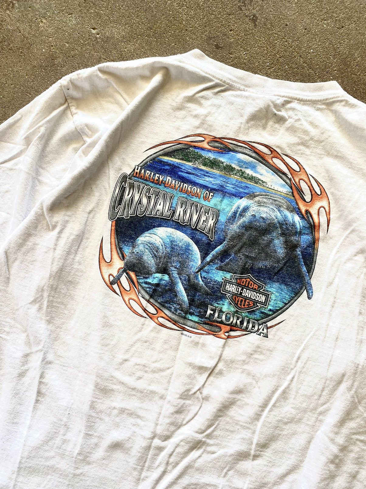 Harley Davidson × Vintage Harley Davidson Crystal River Florida Size US XL / EU 56 / 4 - 4 Thumbnail