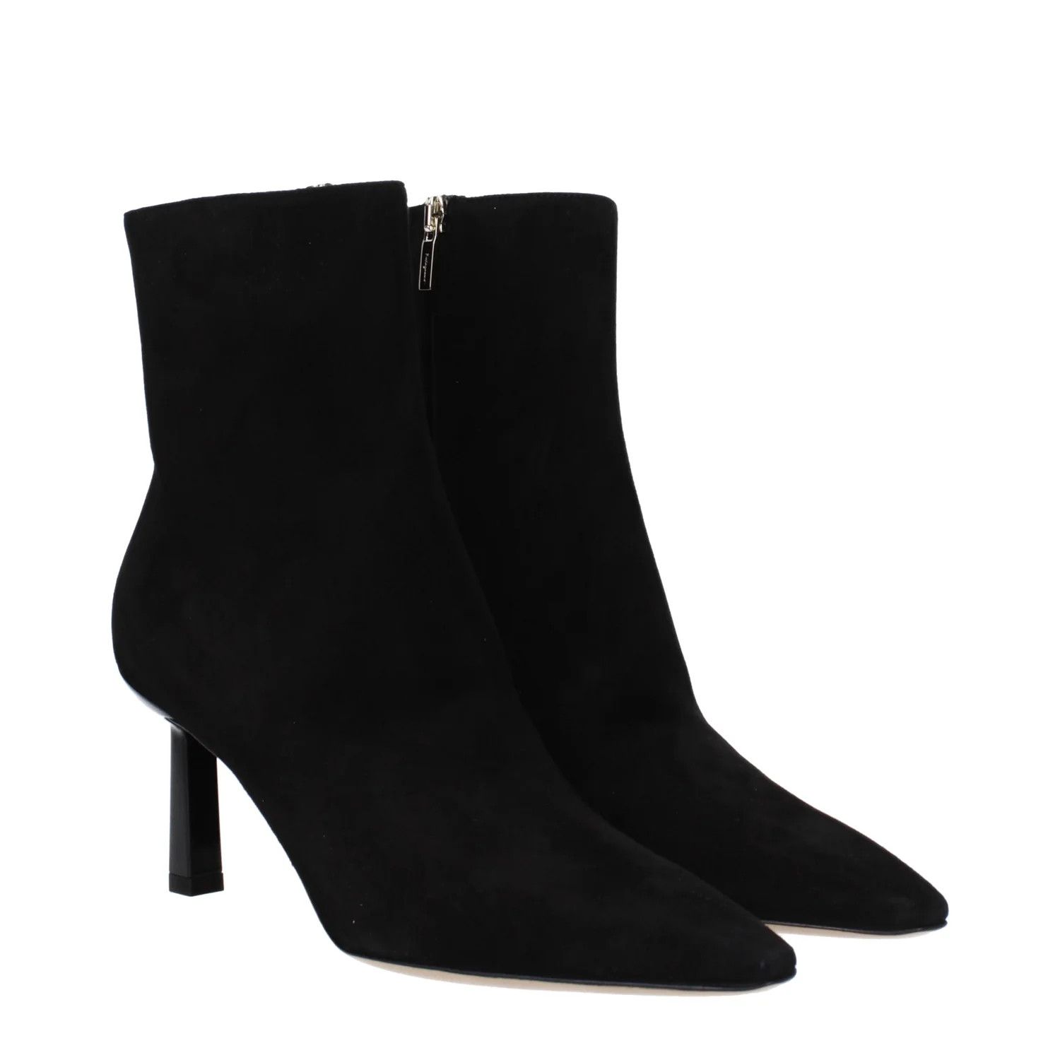 Salvatore Ferragamo ob1o1e1224 Suede Ankle Boots in Black Size US 5.5 / IT 35.5 - 2 Thumbnail