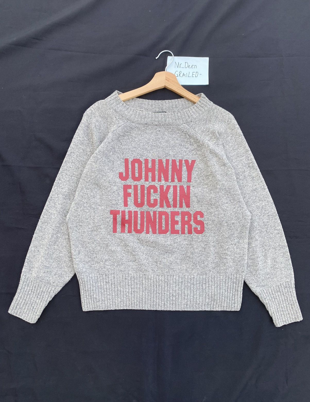 Hysteric Glamour Rare Hysteric Glamour Johny Fucking Thunder Wool Sweater Size US M / EU 48-50 / 2 - 2 Thumbnail