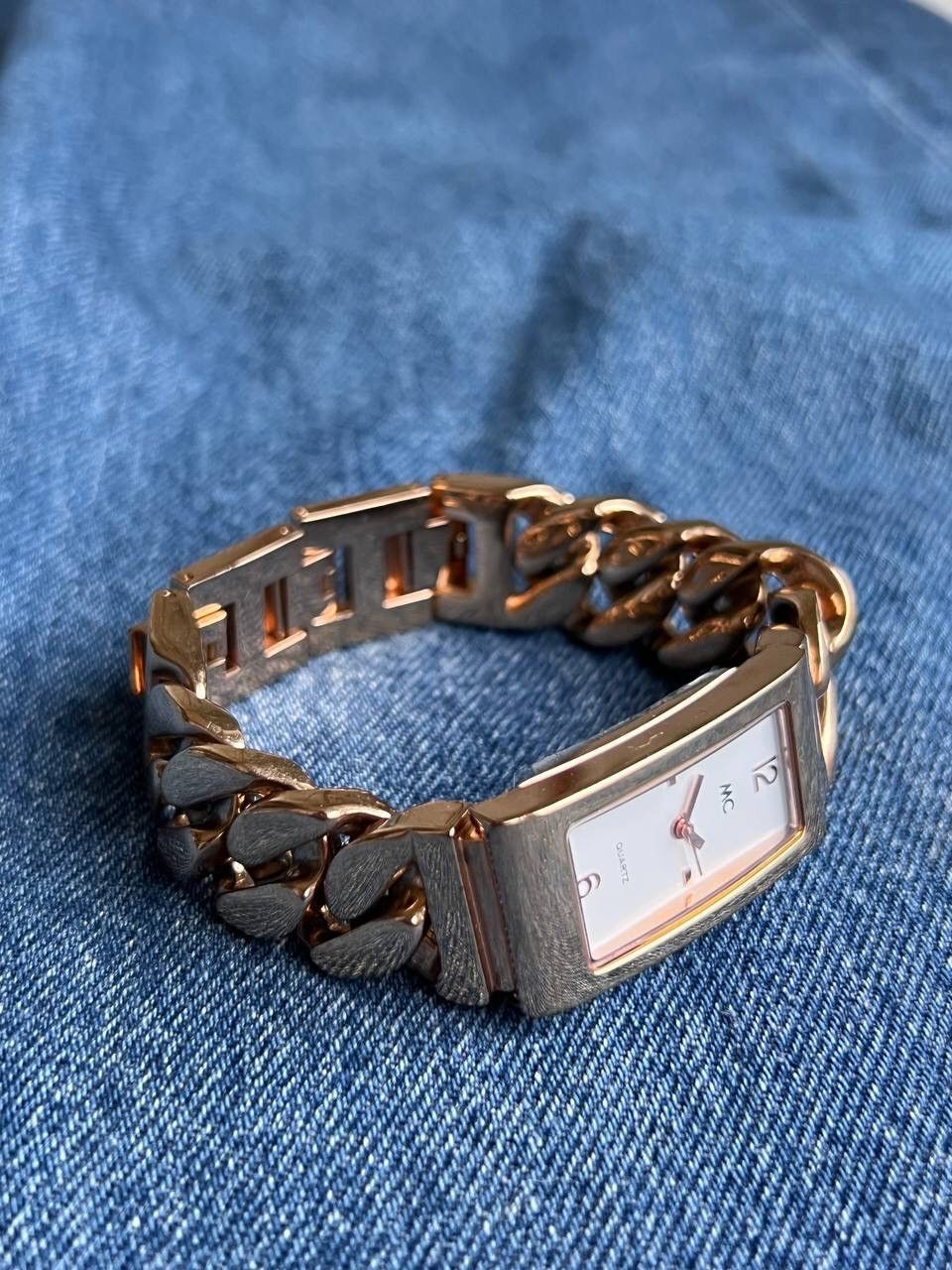Japanese Brand × Vintage Vintage Japanese style Chain Metal futuristic Watch Bracelet Size ONE SIZE - 1 Thumbnail