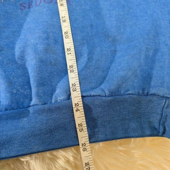 Hanes × Vintage Vintage Sedona Blue Graphic Crewneck Sweater Size Large Size US L / EU 52-54 / 3 - 5 Thumbnail
