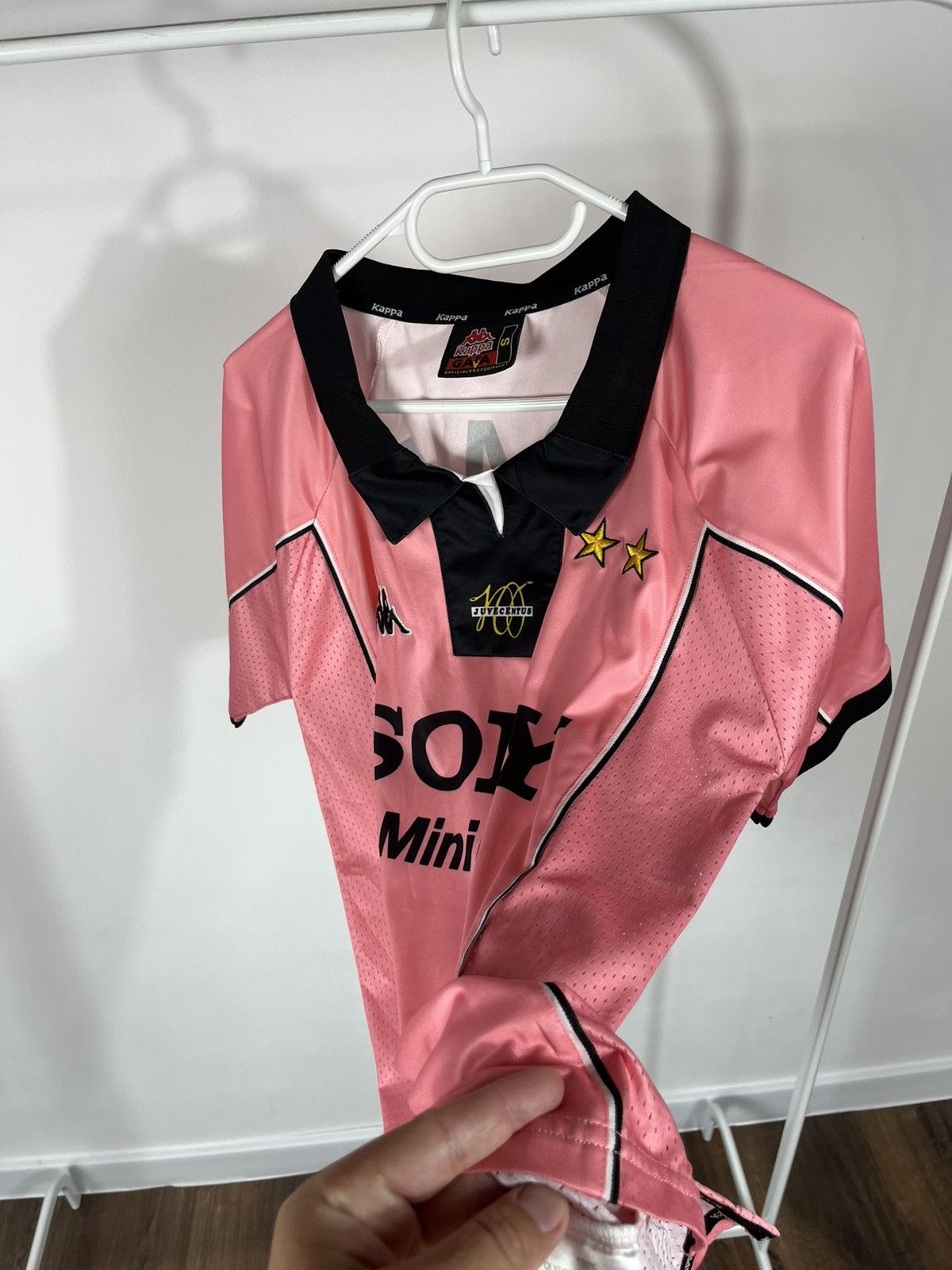 Vintage Juventus Pink Kappa Jersey Zidane 21 Sony MiniDisc S