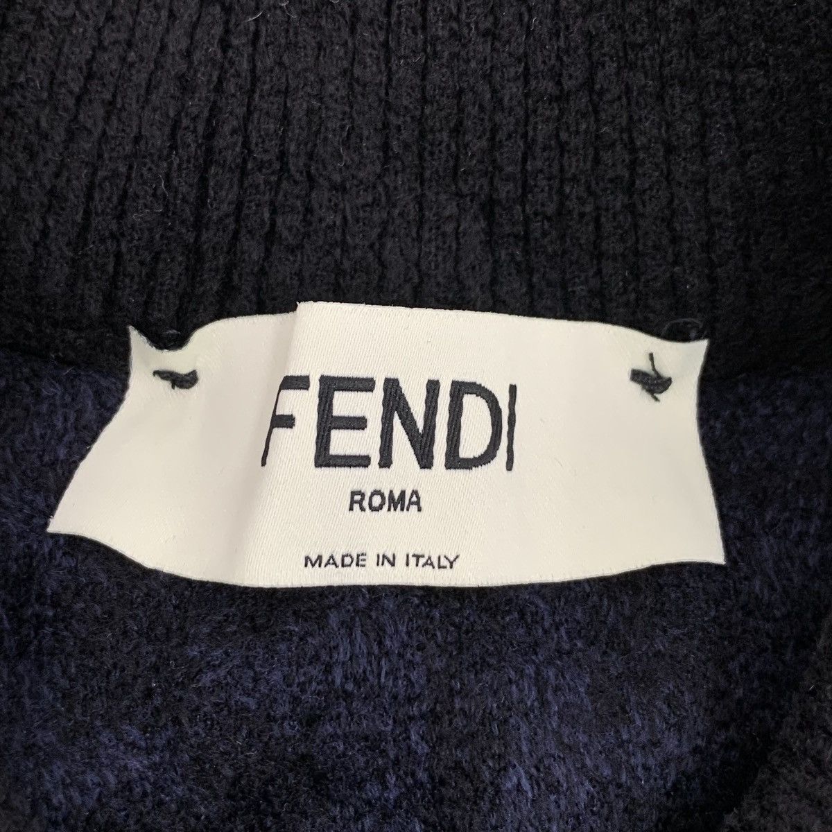 Fendi Fendi 22 Style Dark Blue Long Sleeve Knitwear K26WX Size US XXS / EU 40 - 5 Thumbnail