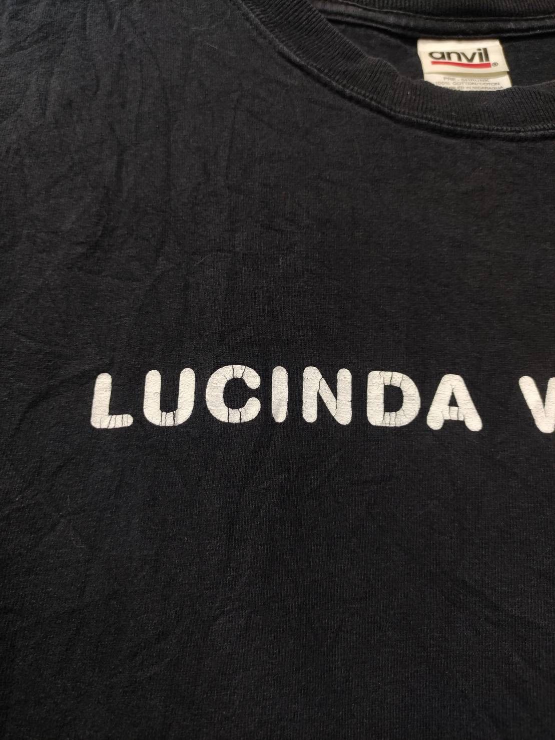 Band Tees Vtg 90's Lucinda Williams " Car Wheels on a Gravel Road " Size US L / EU 52-54 / 3 - 4 Thumbnail