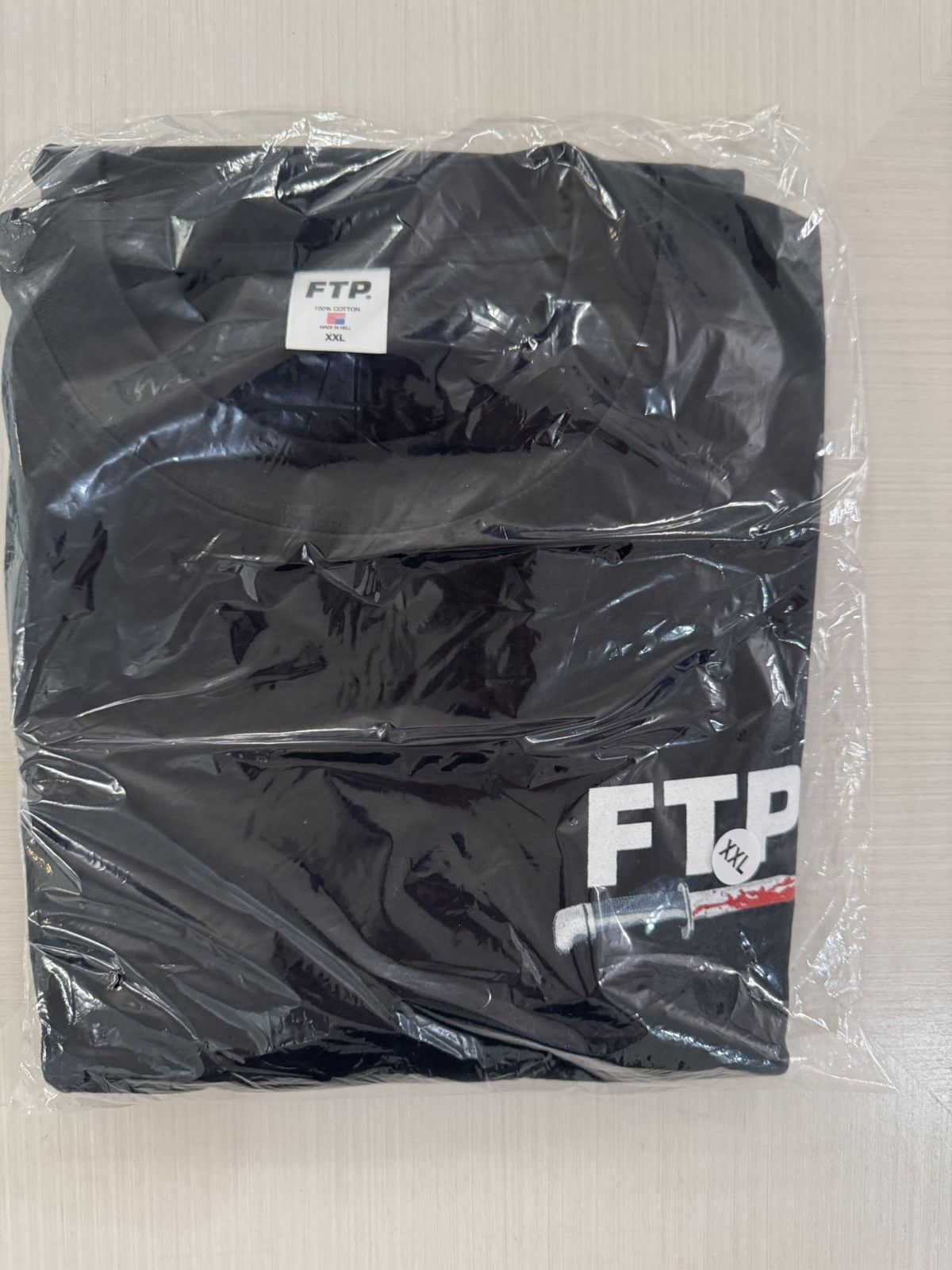 Fuck The Population FTP FUCKTHEPOPULATION ghostface logo tee BLACK sz 2L IN HAND Size US XXL / EU 58 / 5 - 4 Thumbnail