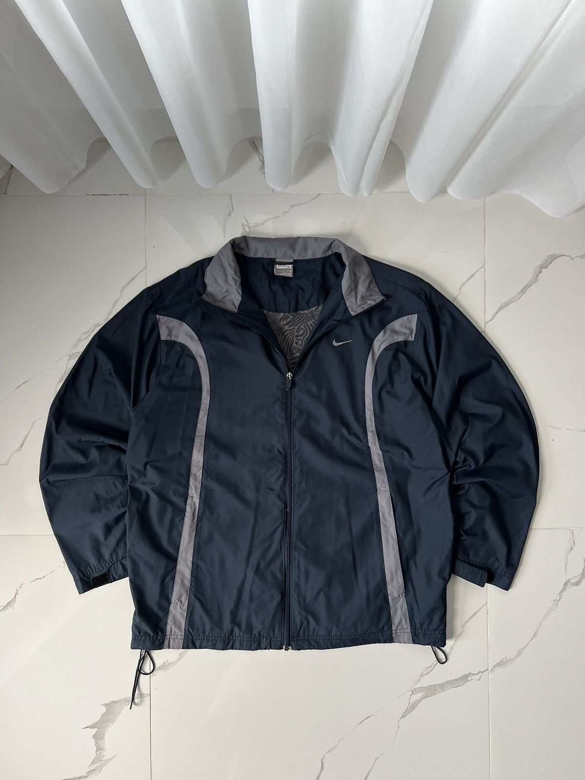 Nike × Vintage 90's NIKE RETRO SWOOSH LOGO Y2K TRACK JACKET GORPCORE Size US L / EU 52-54 / 3 - 1 Thumbnail