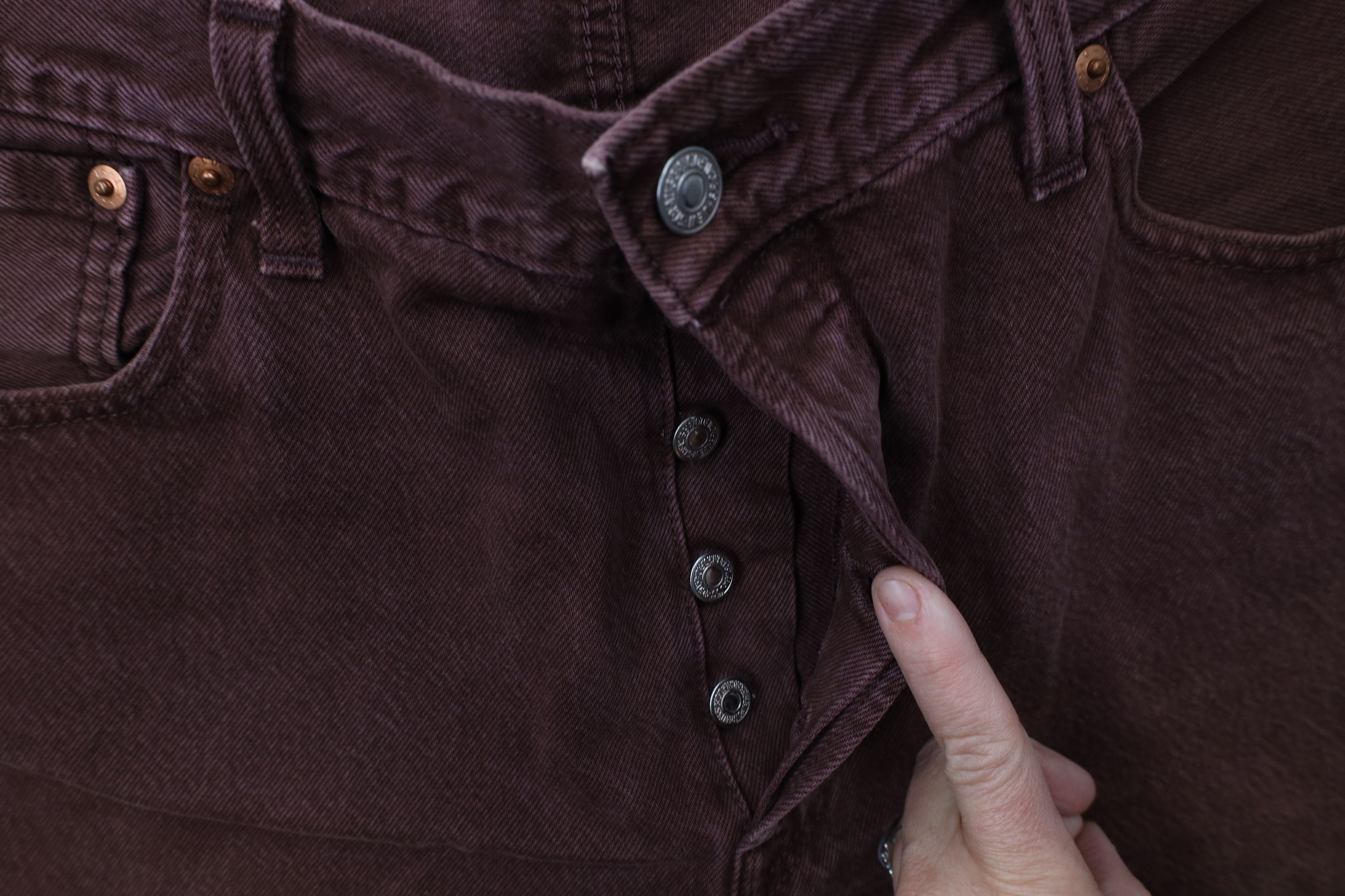 Levi's Vintage Y2K Levis 501xx Original Fit Button Fly Jeans Red Size US 36 / EU 52 - 6 Thumbnail