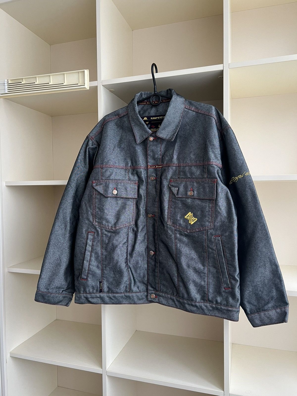 Vintage Vintage Sancezz Denim Jacket Hip-Hop Retro Size L Size US L / EU 52-54 / 3 - 2 Thumbnail
