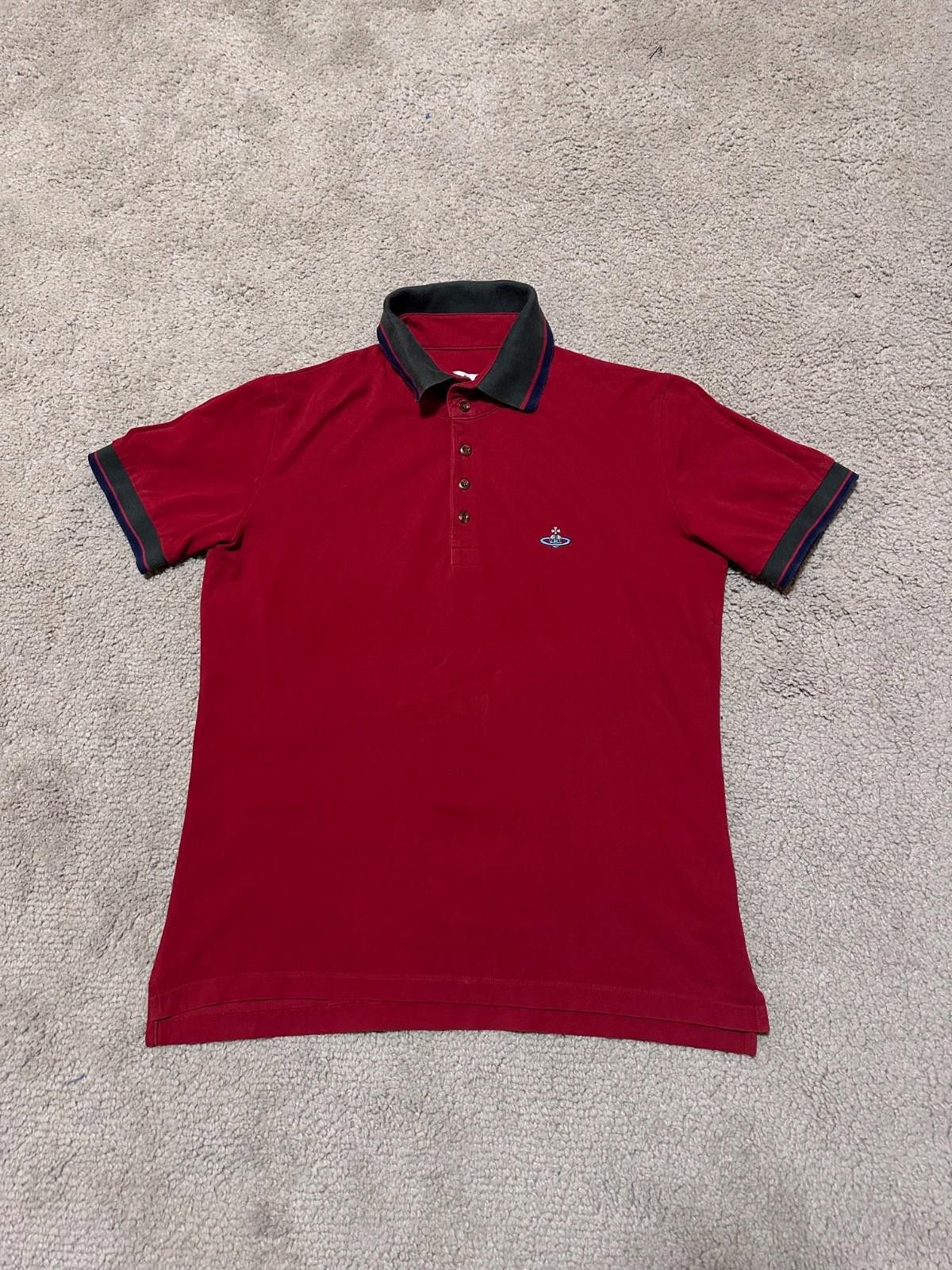 Vivienne Westwood Vivienne Westwood Polo Shirt Men Red Logo T-shirt Sz L Size US L / EU 52-54 / 3 - 1 Thumbnail