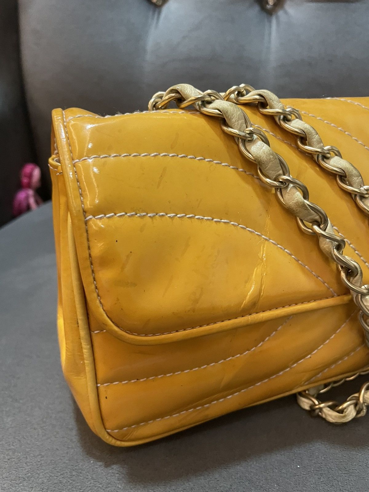 Chanel Authentic CHANEL timeless/ classique patent leather Size ONE SIZE - 8 Thumbnail
