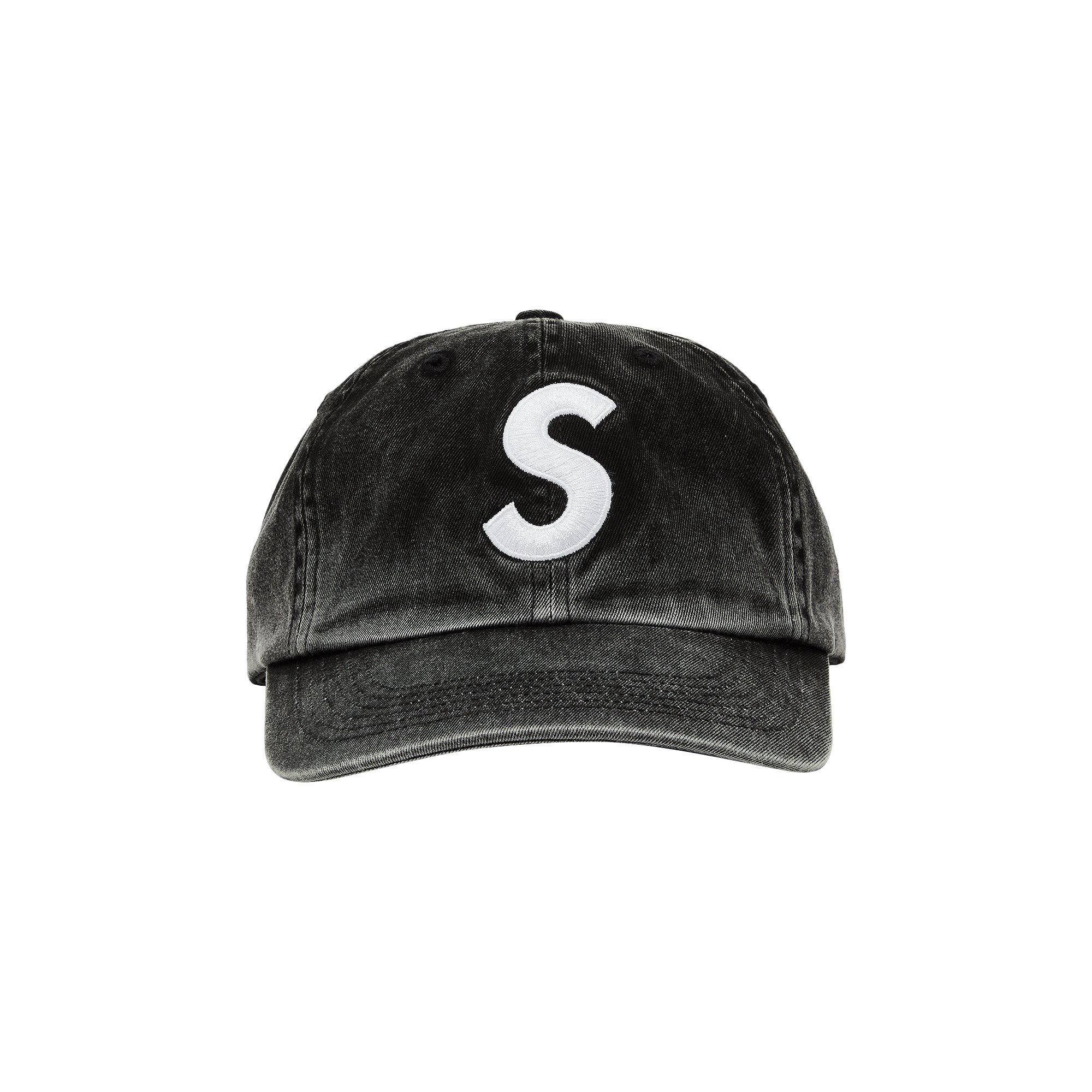 Supreme Supreme Pigment Print S Logo 6-Panel Black | Grailed