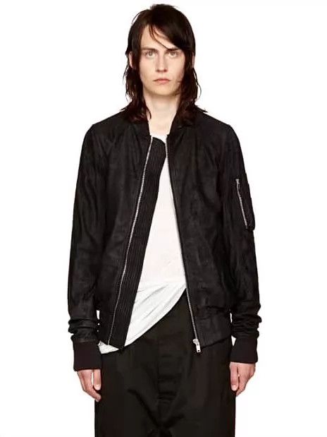 Rick Owens Rick Owens Burst crack burning leather jacket Size US S / EU 44-46 / 1 - 2 Thumbnail