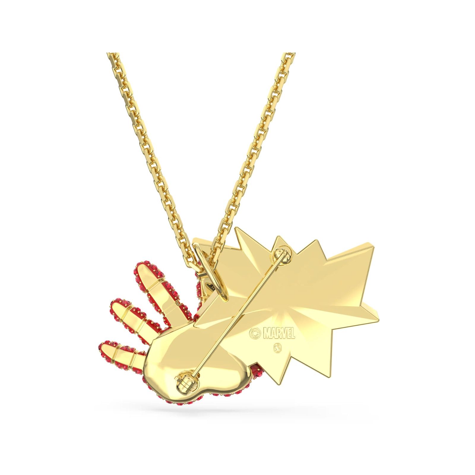 Swarovski Swarovski Iron Man Marvel Necklace Pendant brooch Unisex Size ONE SIZE - 12 Thumbnail