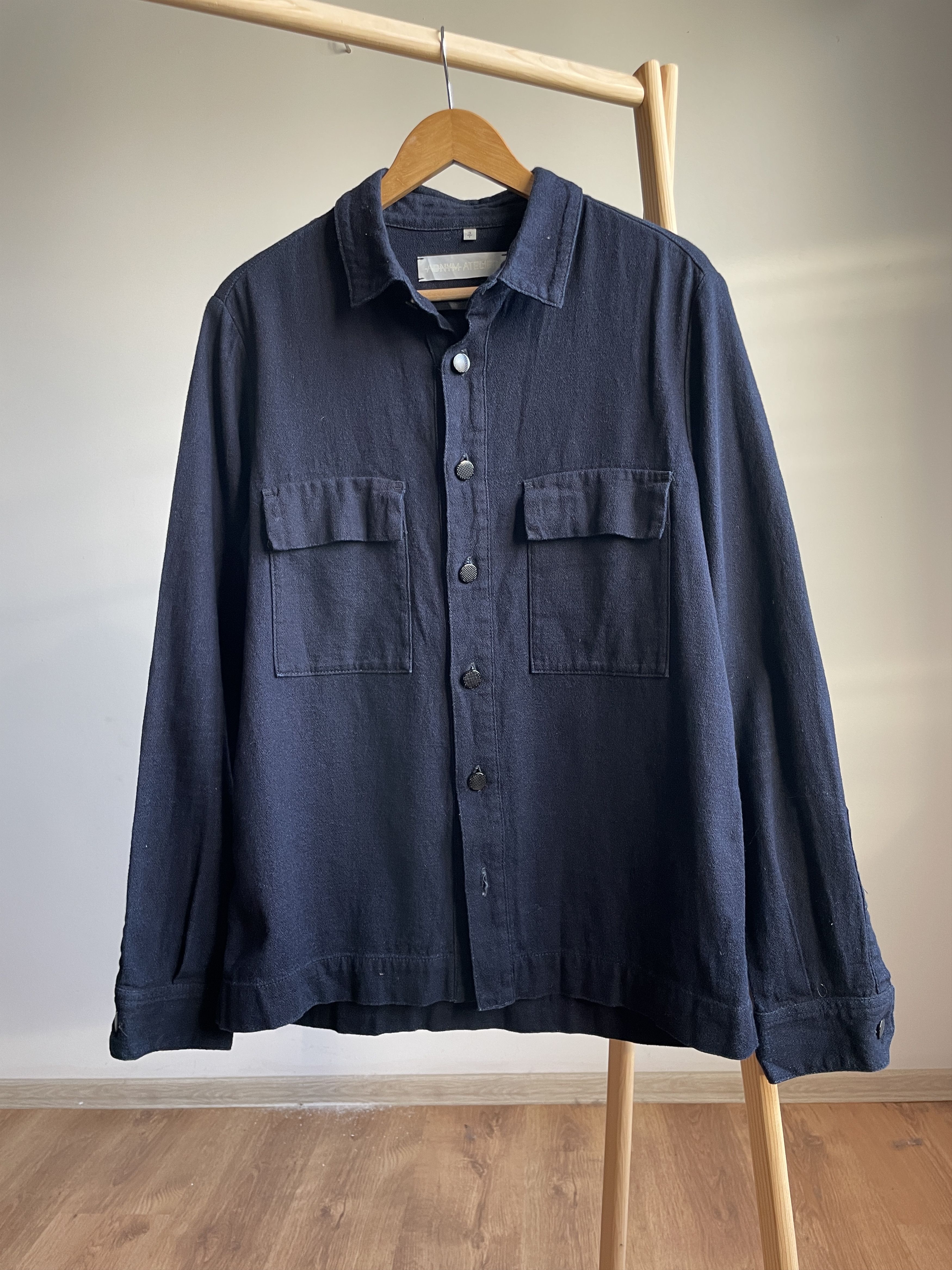 ADNYM ATELIER Adnym Atelier Navy Chest Pockets Woven Shirt Size 3/S Size US S / EU 44-46 / 1 - 1 Thumbnail