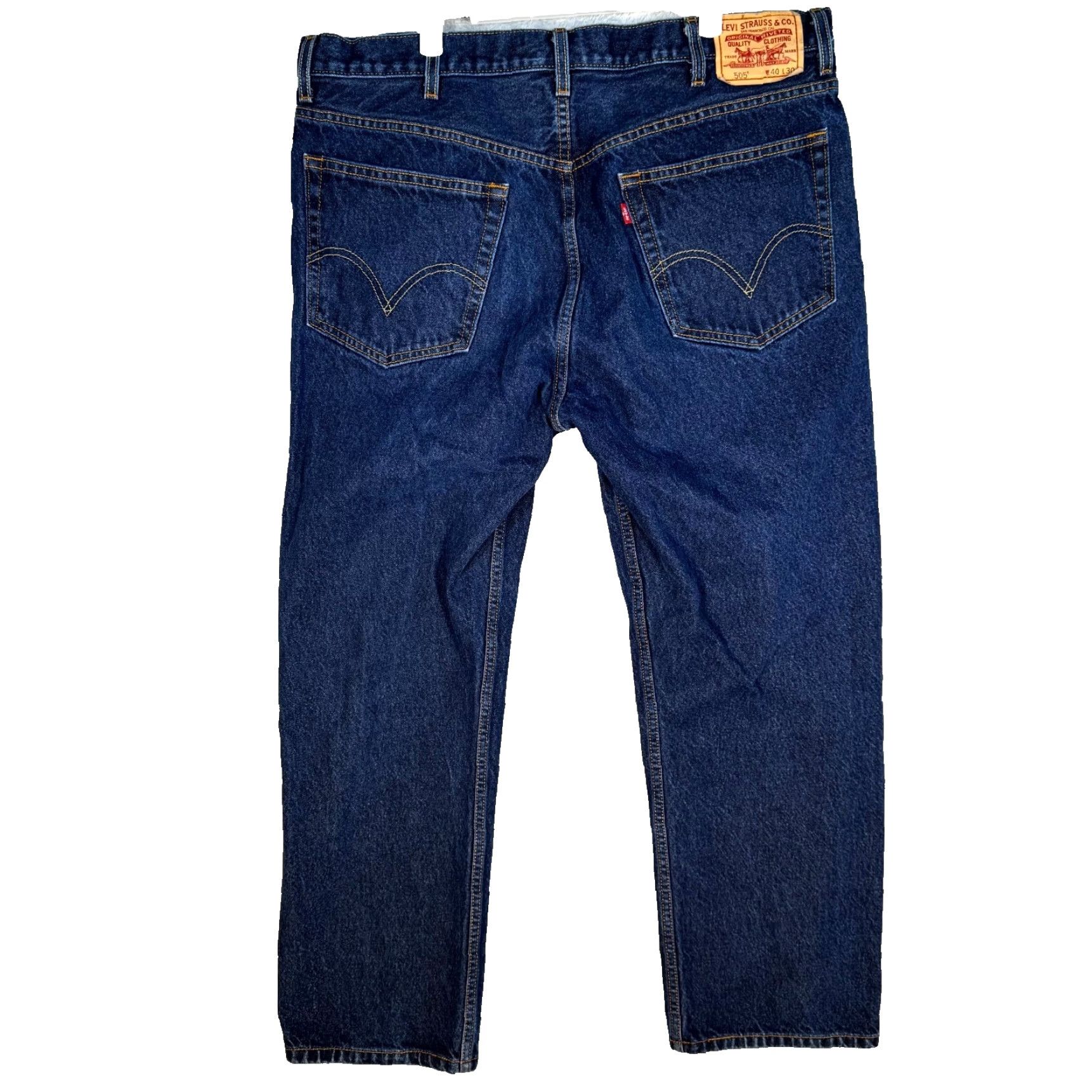 Levi's VINTAGE Levis 505 Jeans Mens 40x30 Blue Denim Regular Fit Straight Leg Classic Size US 40 / EU 56 - 2 Thumbnail