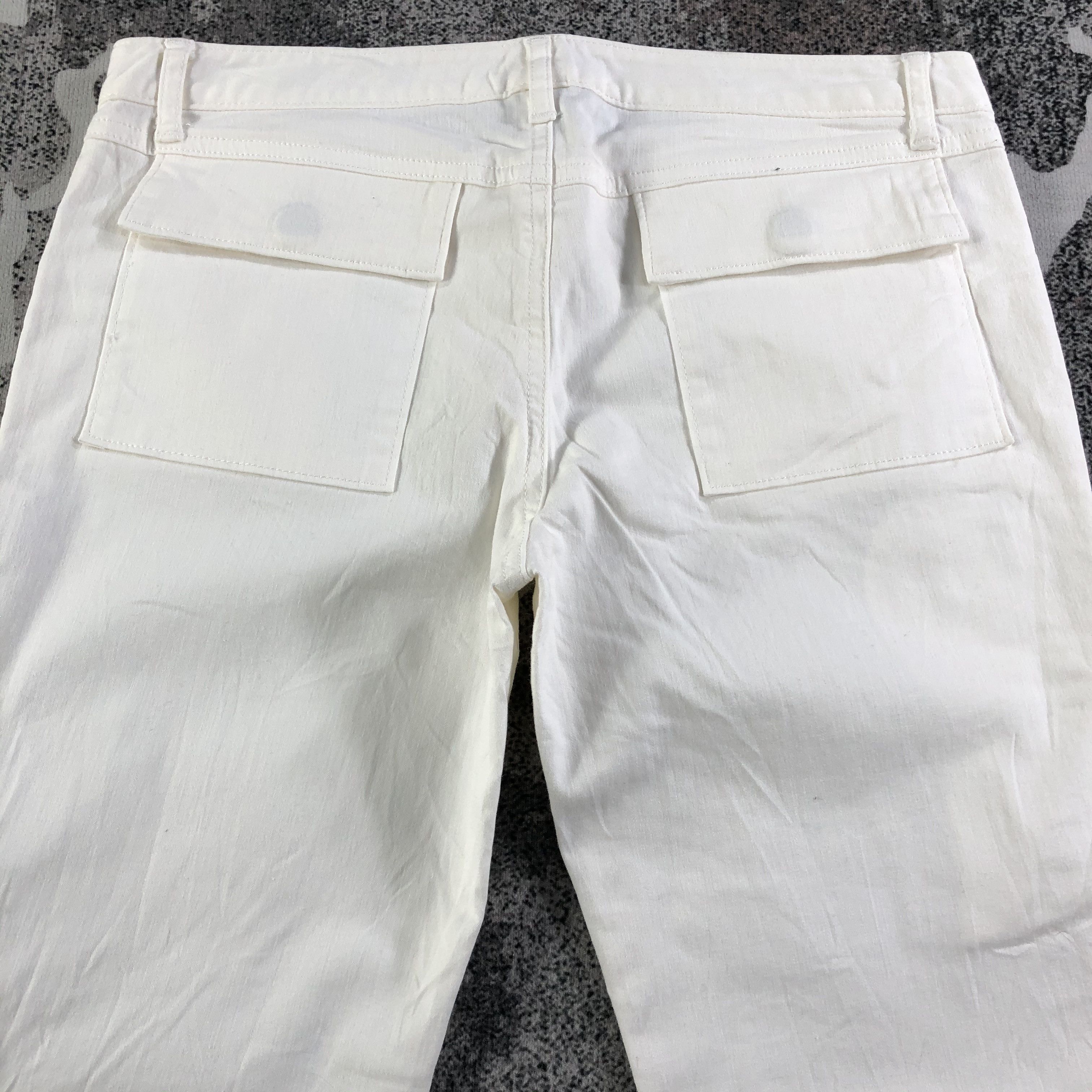 Japanese Brand Theory Zipper Pocket Flared Jeans KJ2062 Size 30" / US 8 / IT 44 - 4 Thumbnail