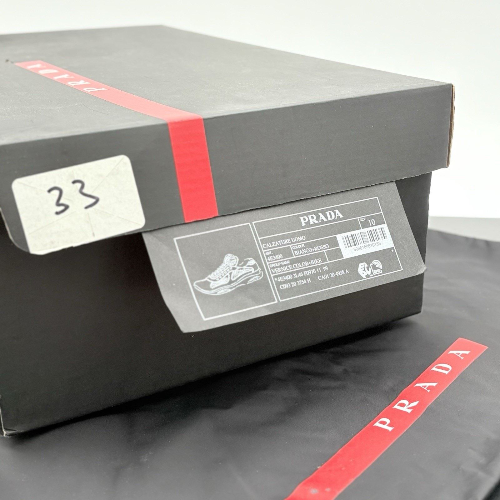 Prada Prada Americas Cup ' Black White Red ' | SUPER CLEAN! Size US 11 / EU 44 - 15 Thumbnail