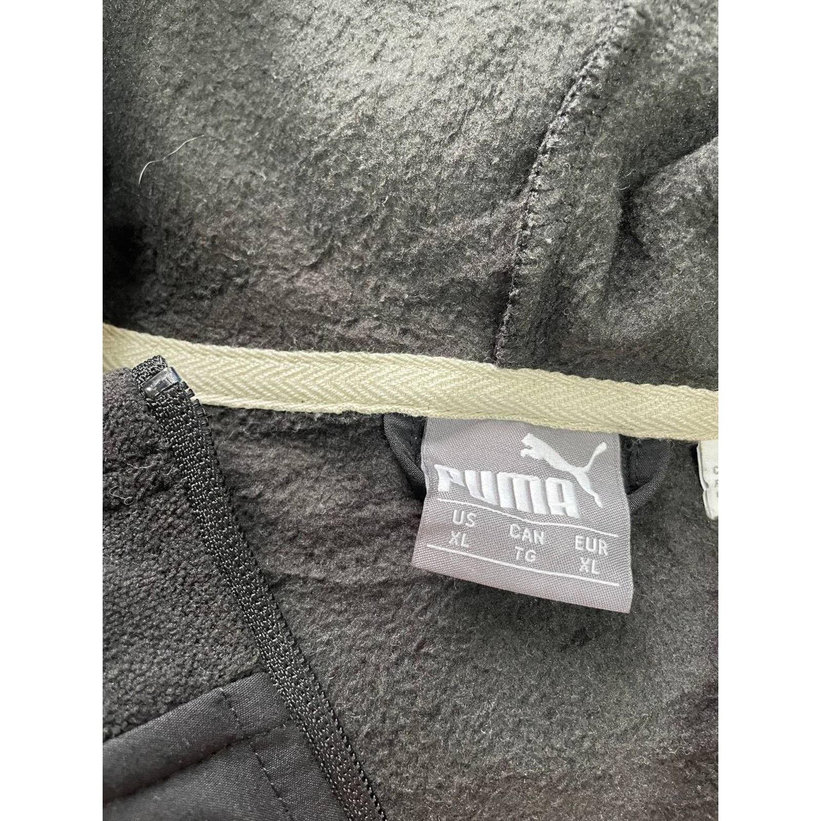 Puma Vintage Puma Black Hooded Softshell Jacket Fleece Size XL Size US XL / EU 56 / 4 - 8 Thumbnail
