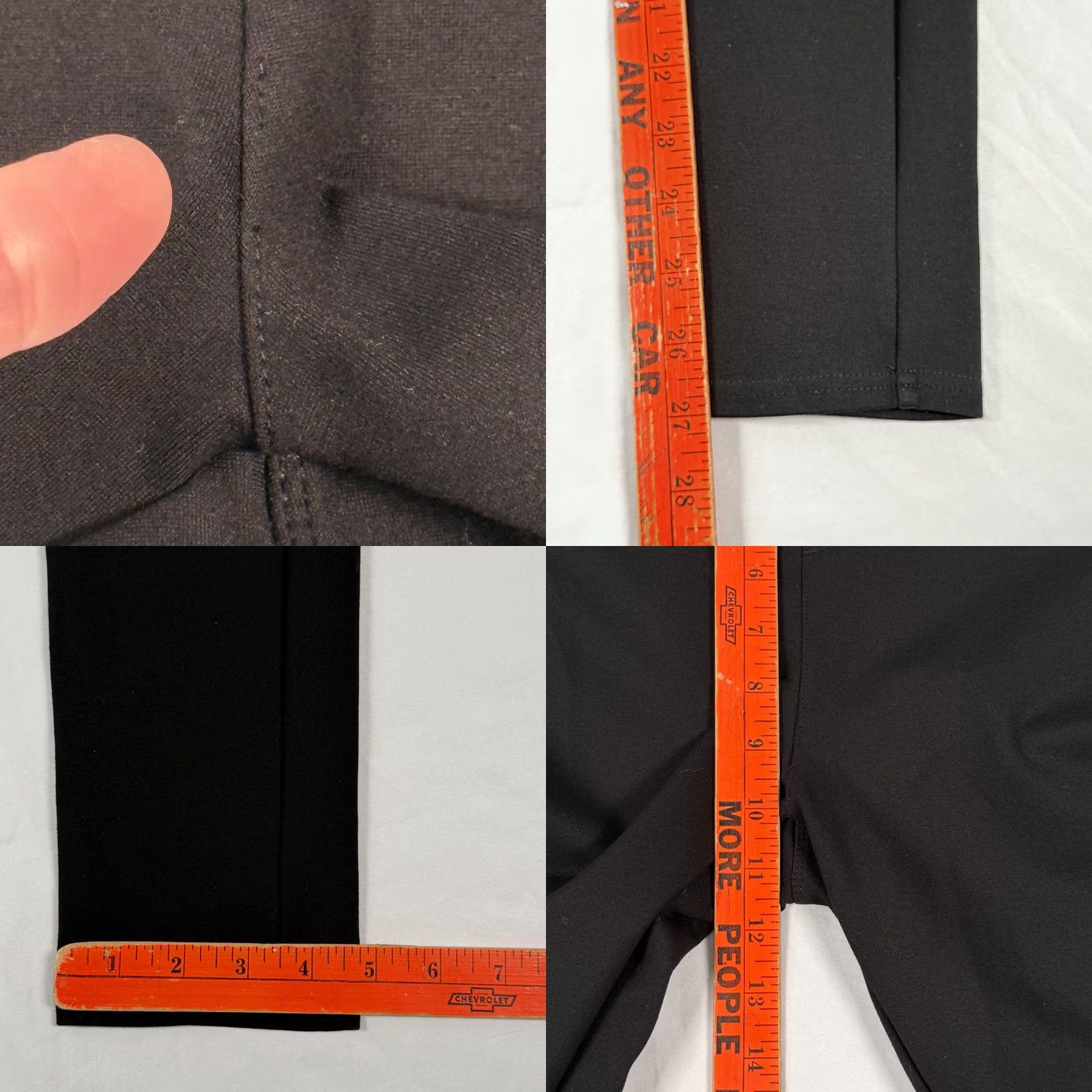 Vintage Maze 1X Black Stretch Pull On Skinny Ankle Jeggings Minimalist Athleisure Womens Pants Capris? Size 40" / US 18 - 8 Thumbnail
