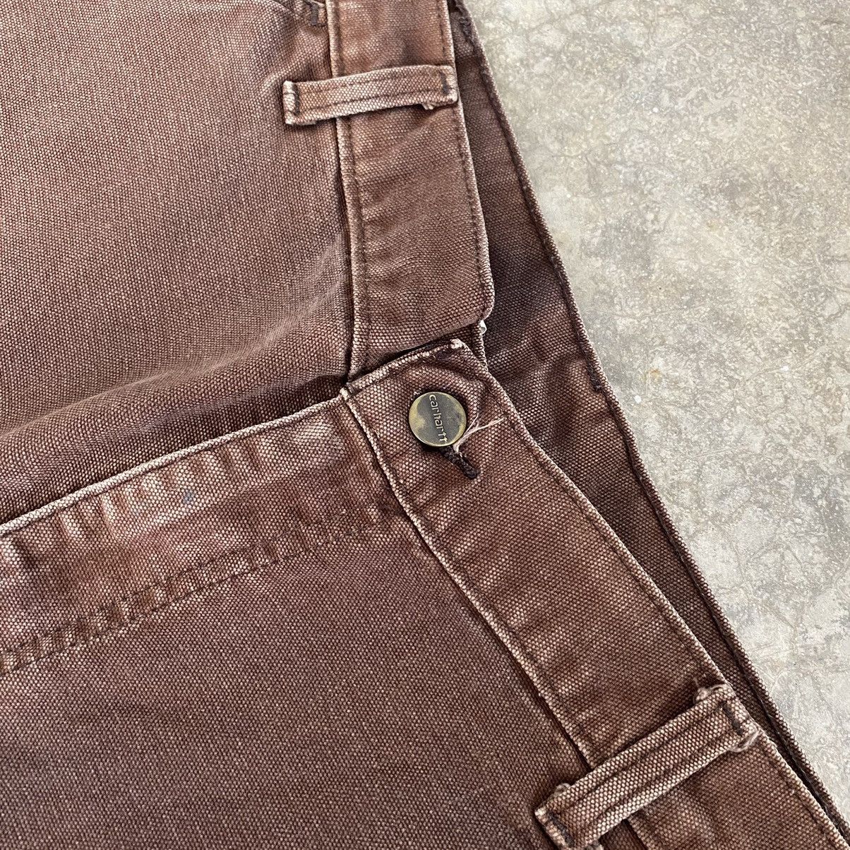 Carhartt Vintage Carhartt Faded Brown Carpenter Workwear Pants Size US 38 / EU 54 - 11 Thumbnail