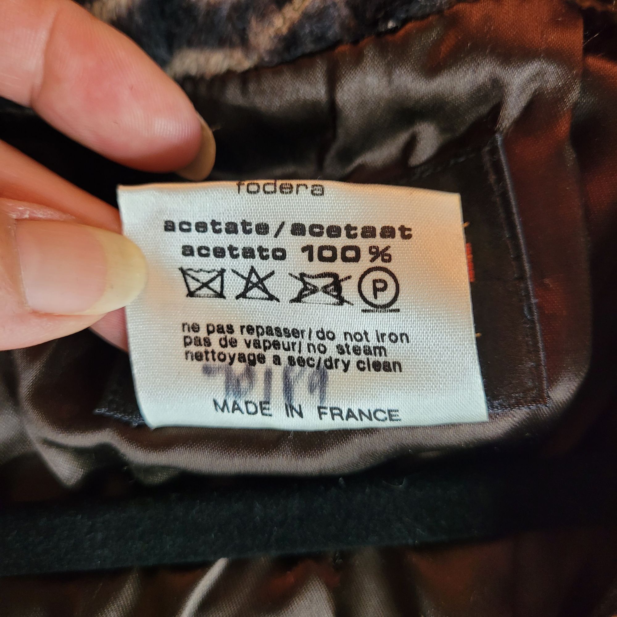 Nordstrom Vtg 90's Mod Vegan Faux Fur Trench Sz 14 Animal Print Large Size XL / US 12-14 / IT 48-50 - 2 Thumbnail