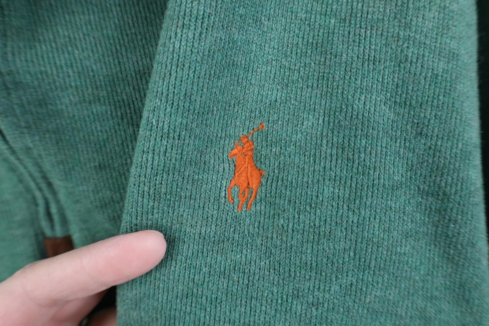 Polo Ralph Lauren Vintage 90s Ralph Lauren Knit 1/4 Zip Pullover Sweater Green Size US XXL / EU 58 / 5 - 4 Thumbnail