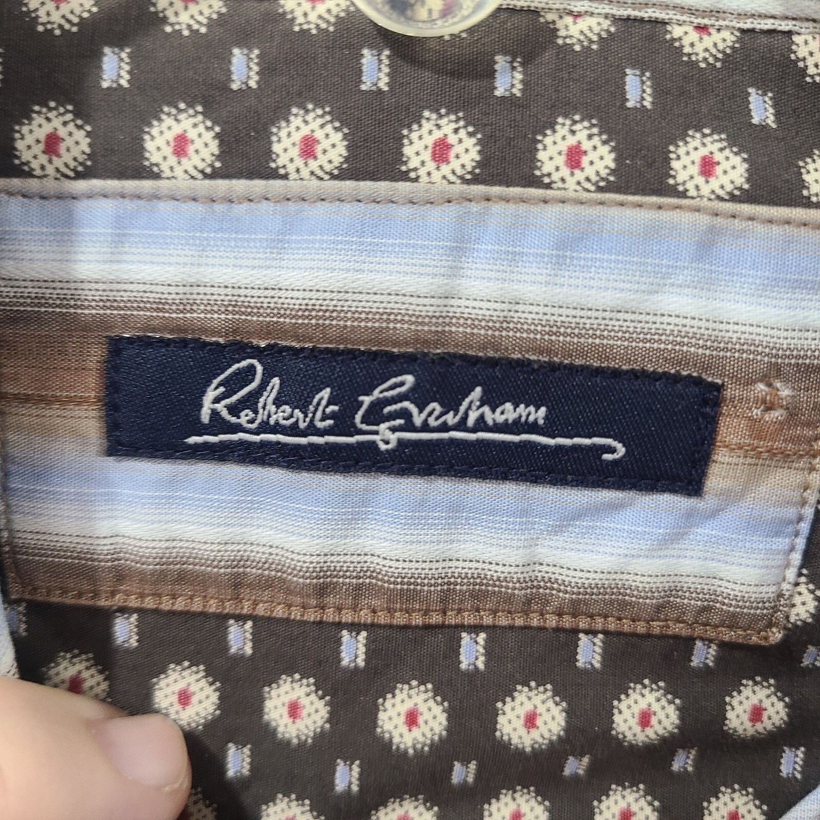 Robert Graham Robert Graham Striped Men's Dress Button Down Shirt Size L Size US L / EU 52-54 / 3 - 7 Thumbnail