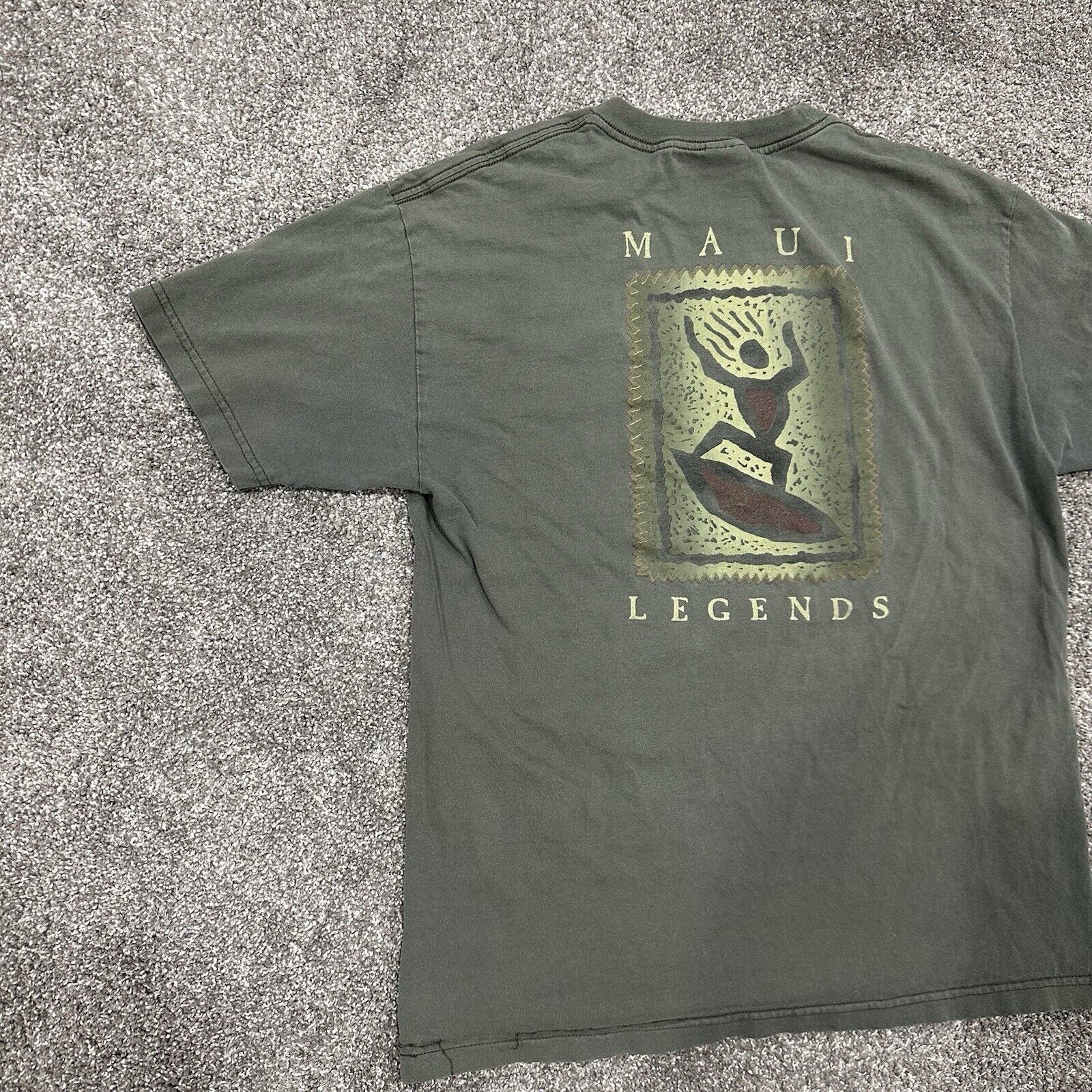 AAA VTG Maui Legends Graphic Short Sleeve Tee Shirt Green Size L Size US L / EU 52-54 / 3 - 12 Thumbnail