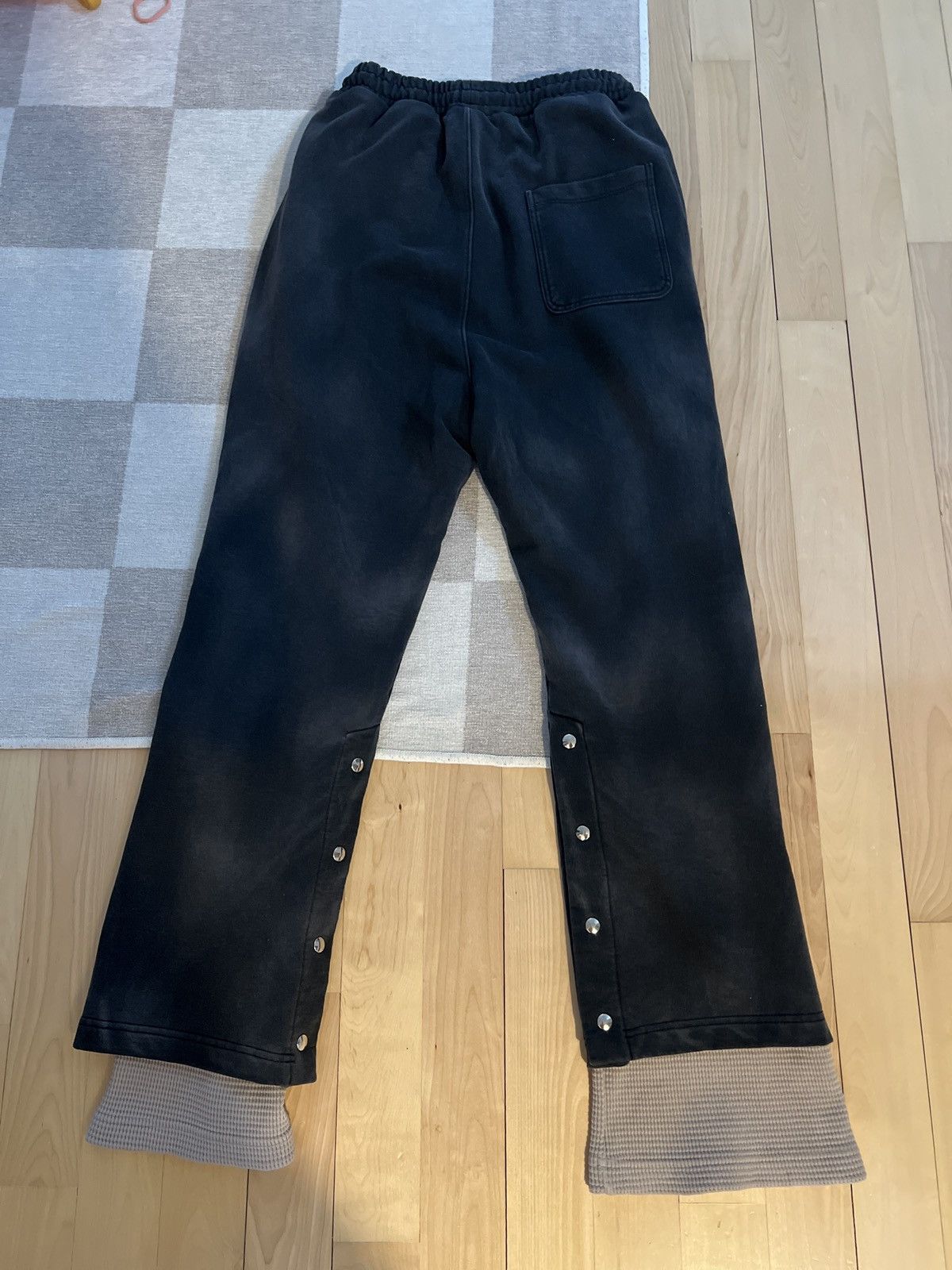 Satoshi Nakamoto Satoshi nakamoto holy ghost layered sweatpants washed black Size US 32 / EU 48 - 5 Thumbnail
