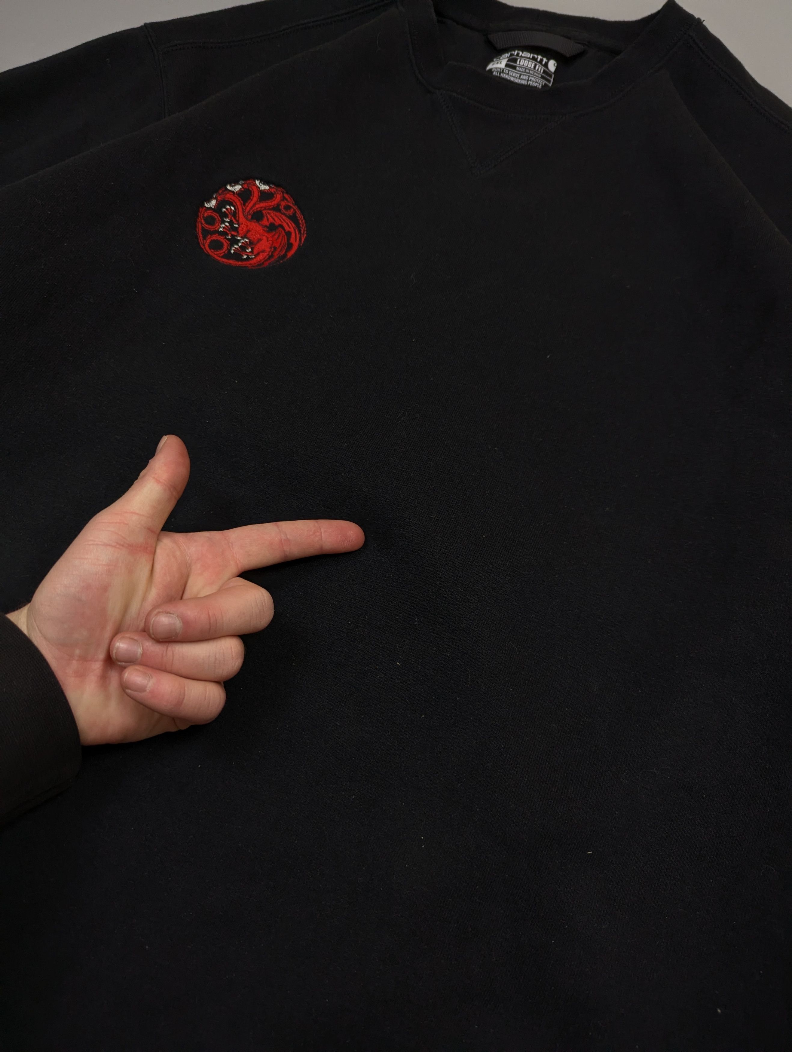 Carhartt Wip Carhartt WIP Loose Fit Dragon Embroidery Workwear Sweatshirt Size US XXL / EU 58 / 5 - 10 Thumbnail