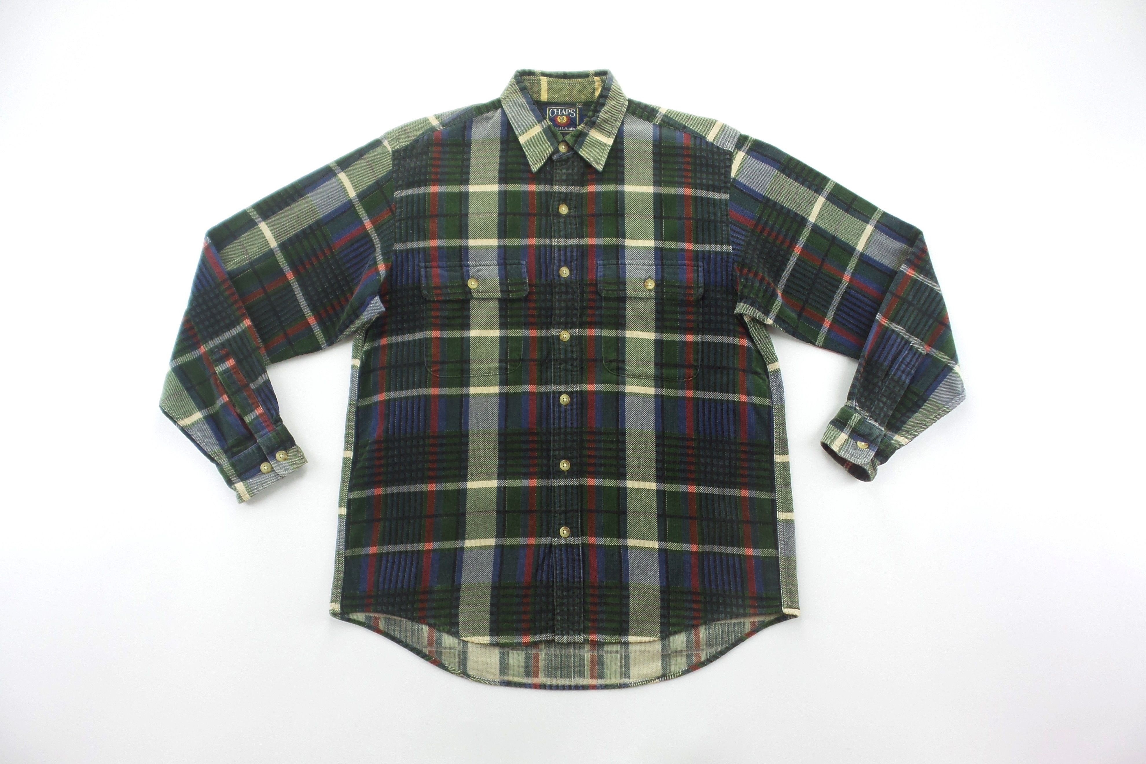 Chaps Ralph Lauren Checkered Multi Pockets Shirts