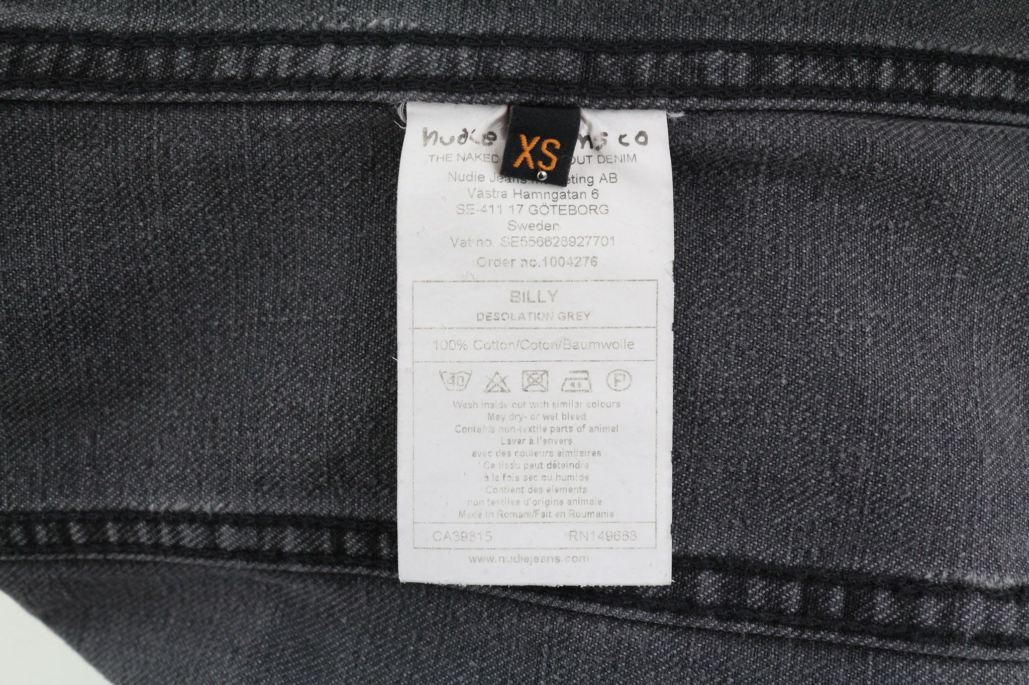 Nudie Jeans BILLY XS Desolation Logo Patch Pockets Jacket 82474 Size US XS / EU 42 / 0 - 8 Thumbnail