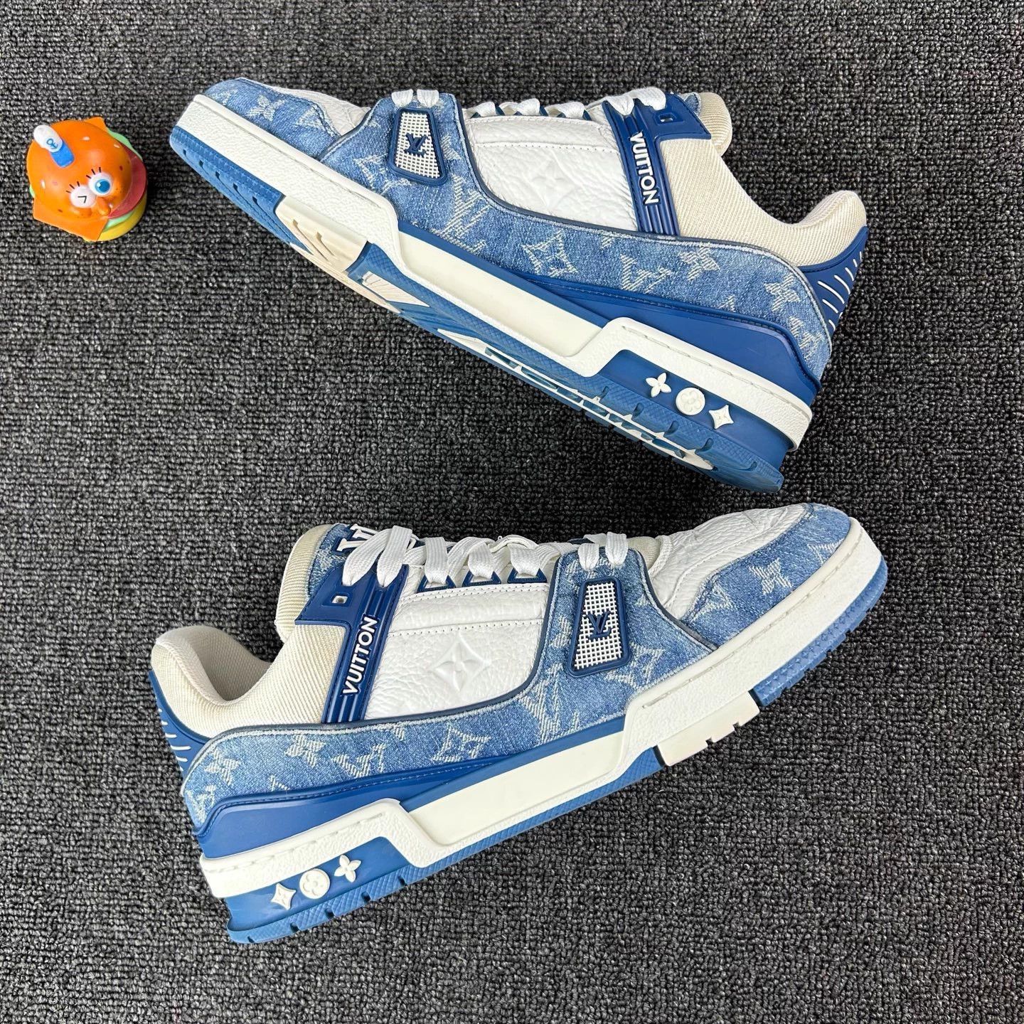 Louis Vuitton Louis Vuitton blue denim Trainer 42 Size US 9 / EU 42 - 4 Thumbnail
