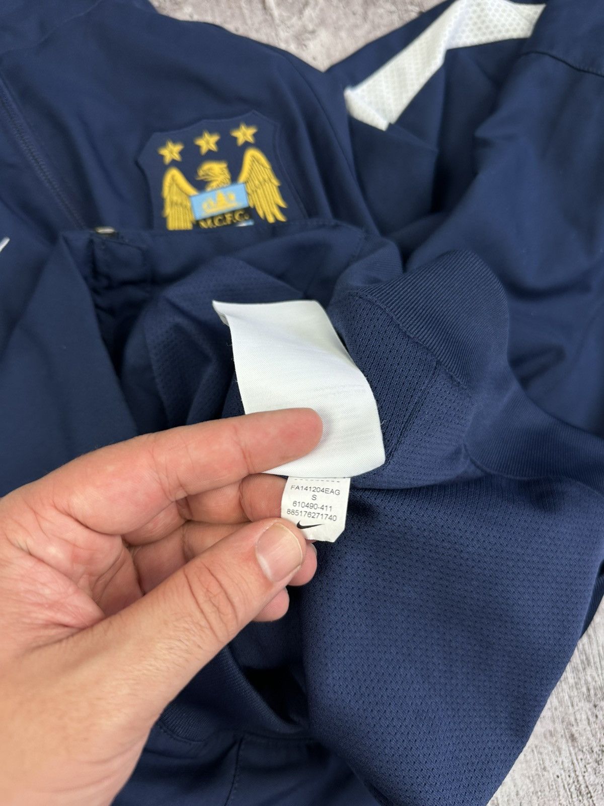 Nike 2014/15 Nike Manchester City Vintage Training Track Jacket Size US S / EU 44-46 / 1 - 11 Thumbnail