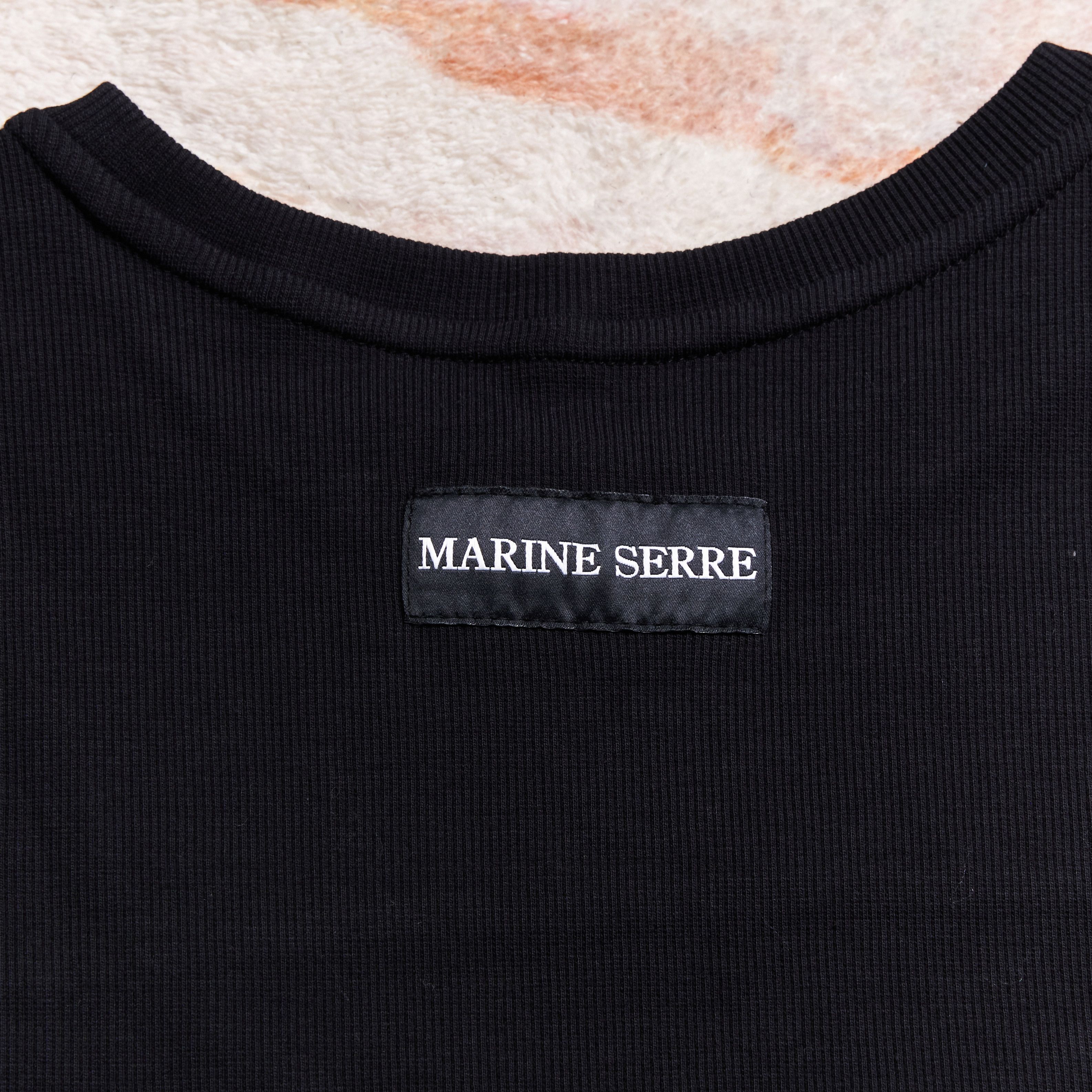 Marine Serre MARINE SERRE Moon Logo Cropped T Shirt Size M / US 6-8 / IT 42-44 - 6 Thumbnail