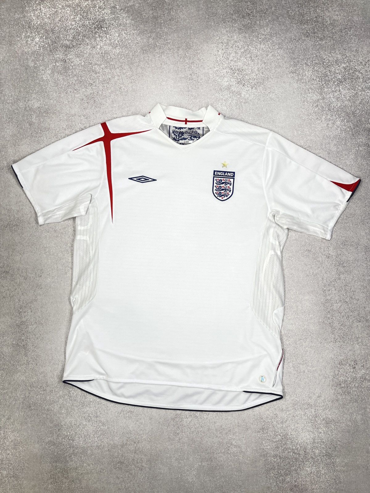 Umbro Vintage Umbro England Soccer Jersey White Football Official Size US XL / EU 56 / 4 - 2 Thumbnail