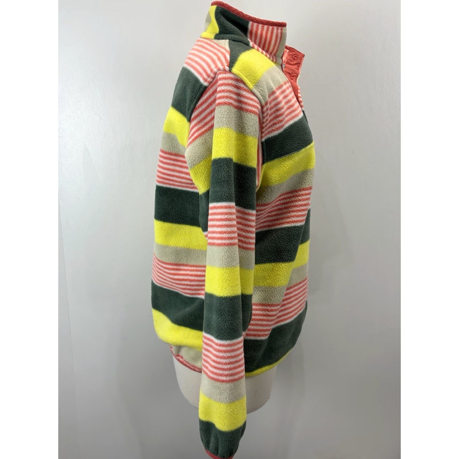 Patagonia Patagonia Synchilla Snap T Fleece Jacket Women’s Medium Stripe Pink Green Size M / US 6-8 / IT 42-44 - 4 Thumbnail