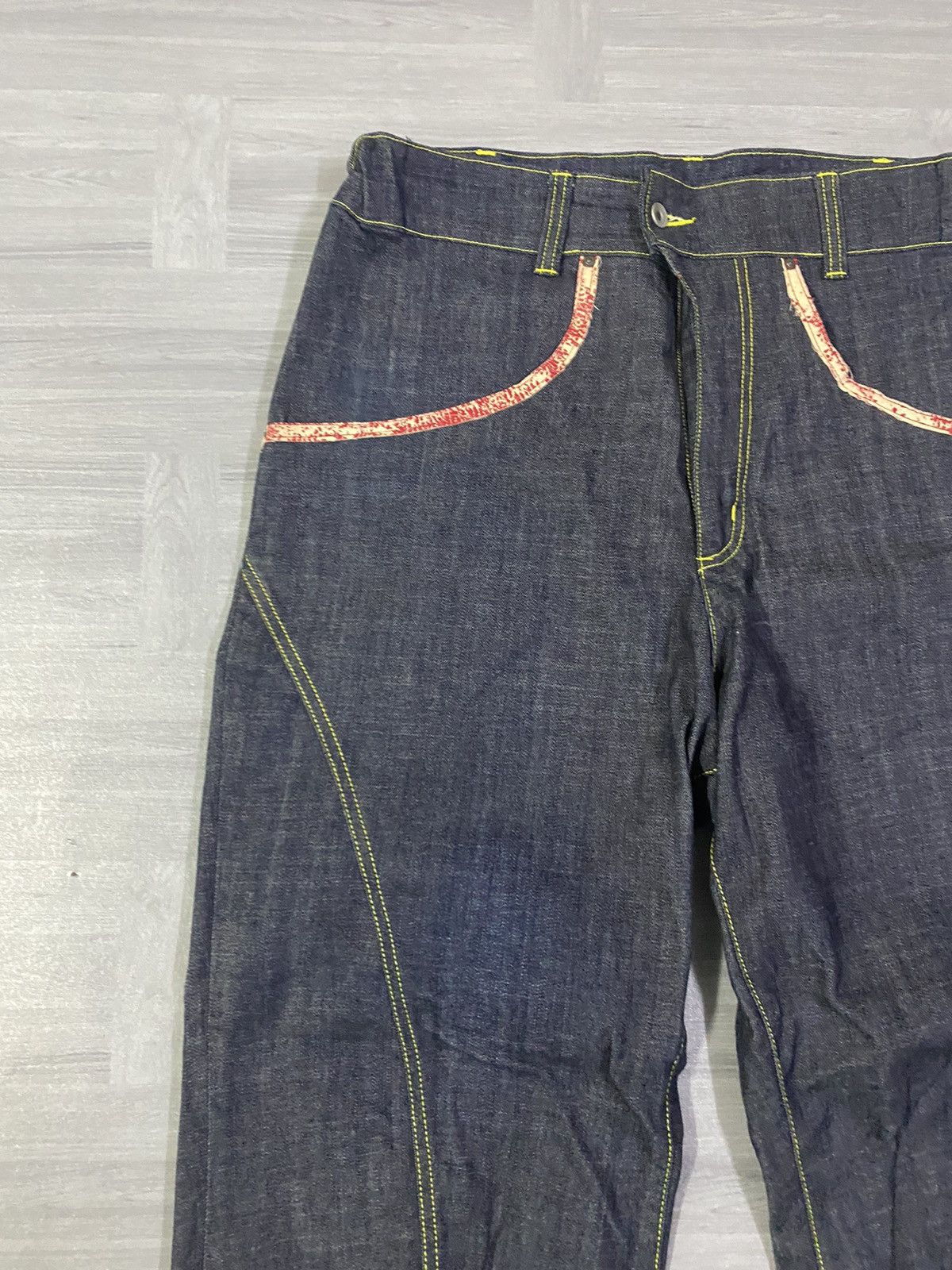 Japanese Brand Rare Monsteat by Momotaro Baggy Denim Jeans Size US 36 / EU 52 - 3 Thumbnail